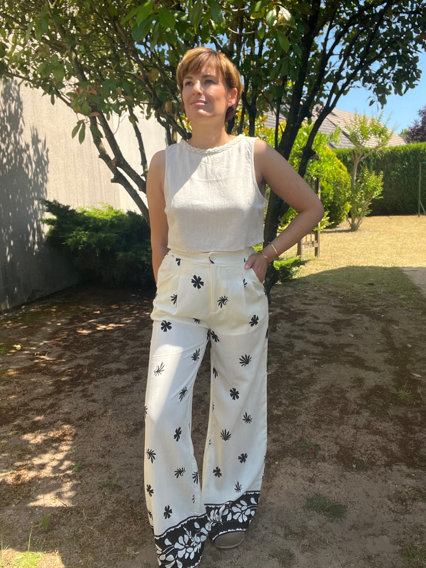 Pantalon Anaëlle blanc