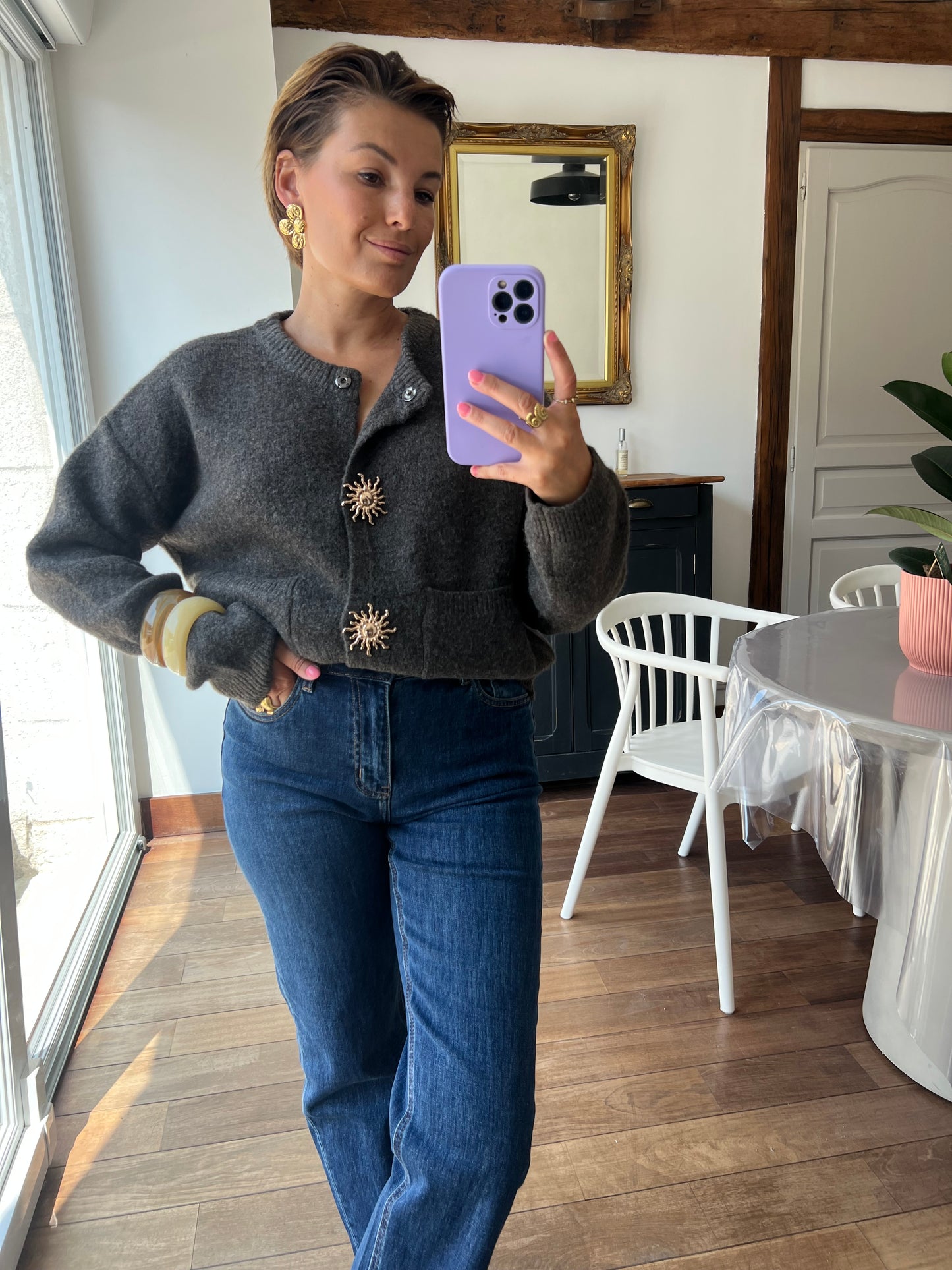 Gilet Carlie marron