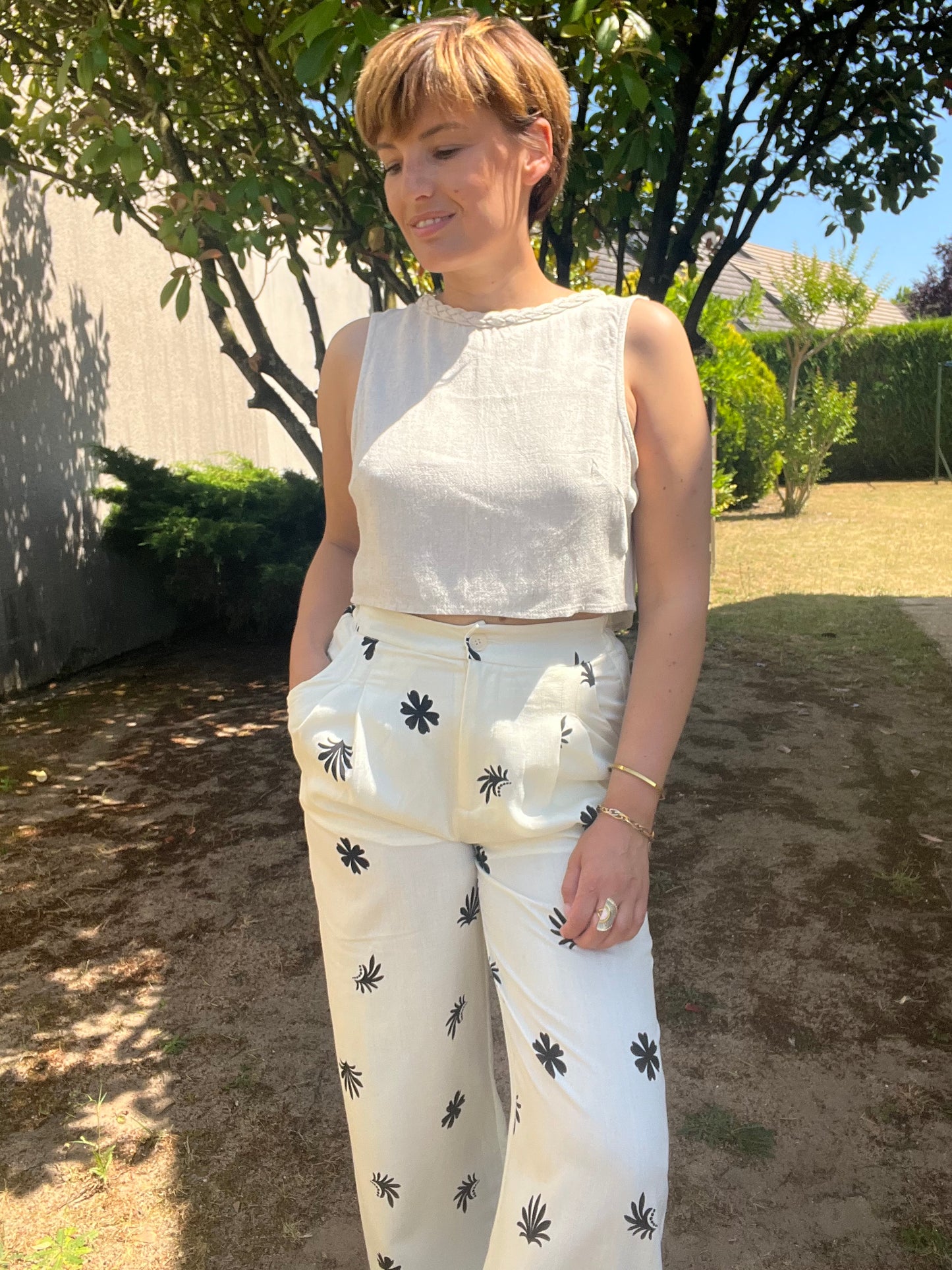 Pantalon Anaëlle blanc