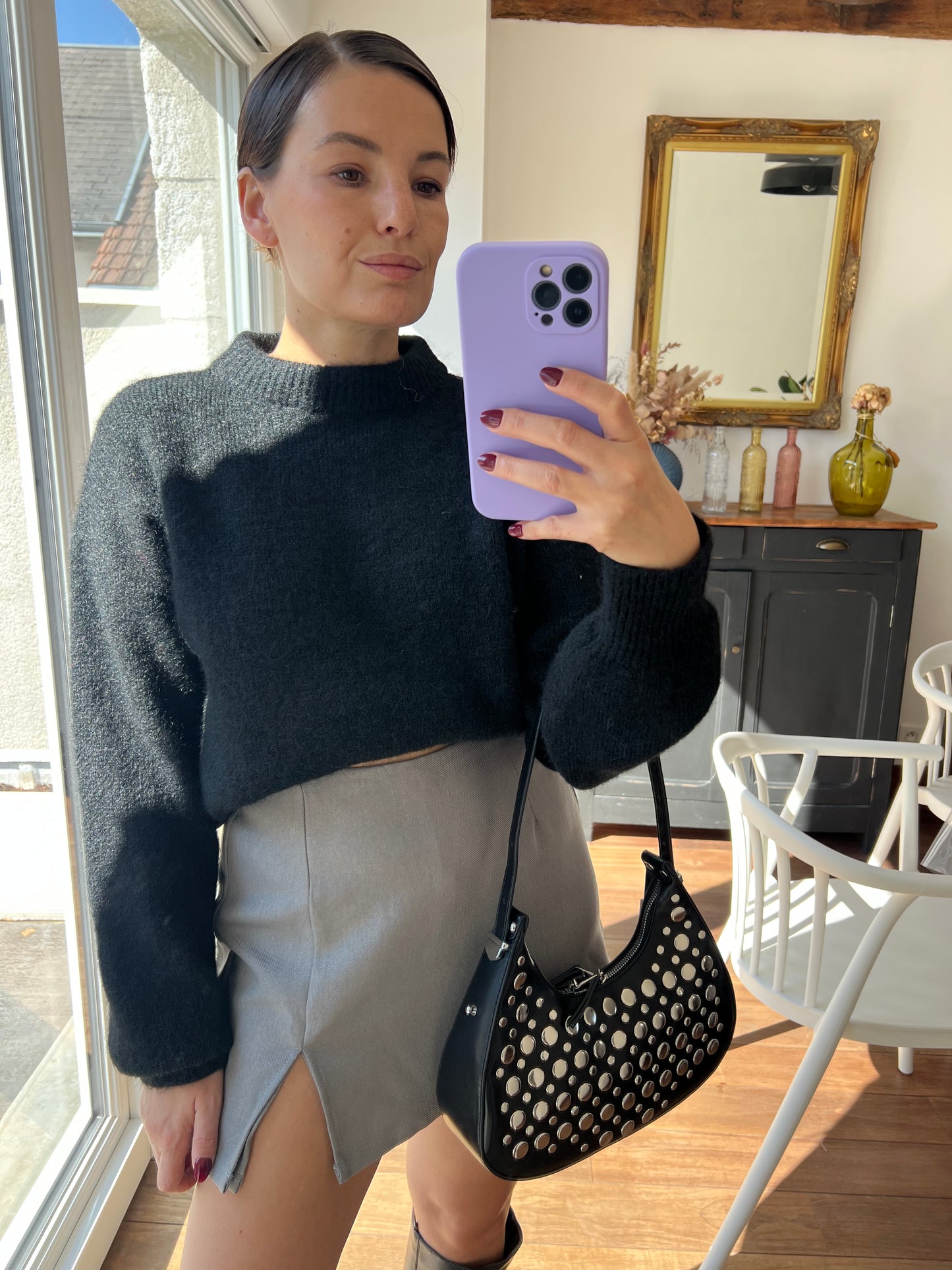 Pull noir Henriette