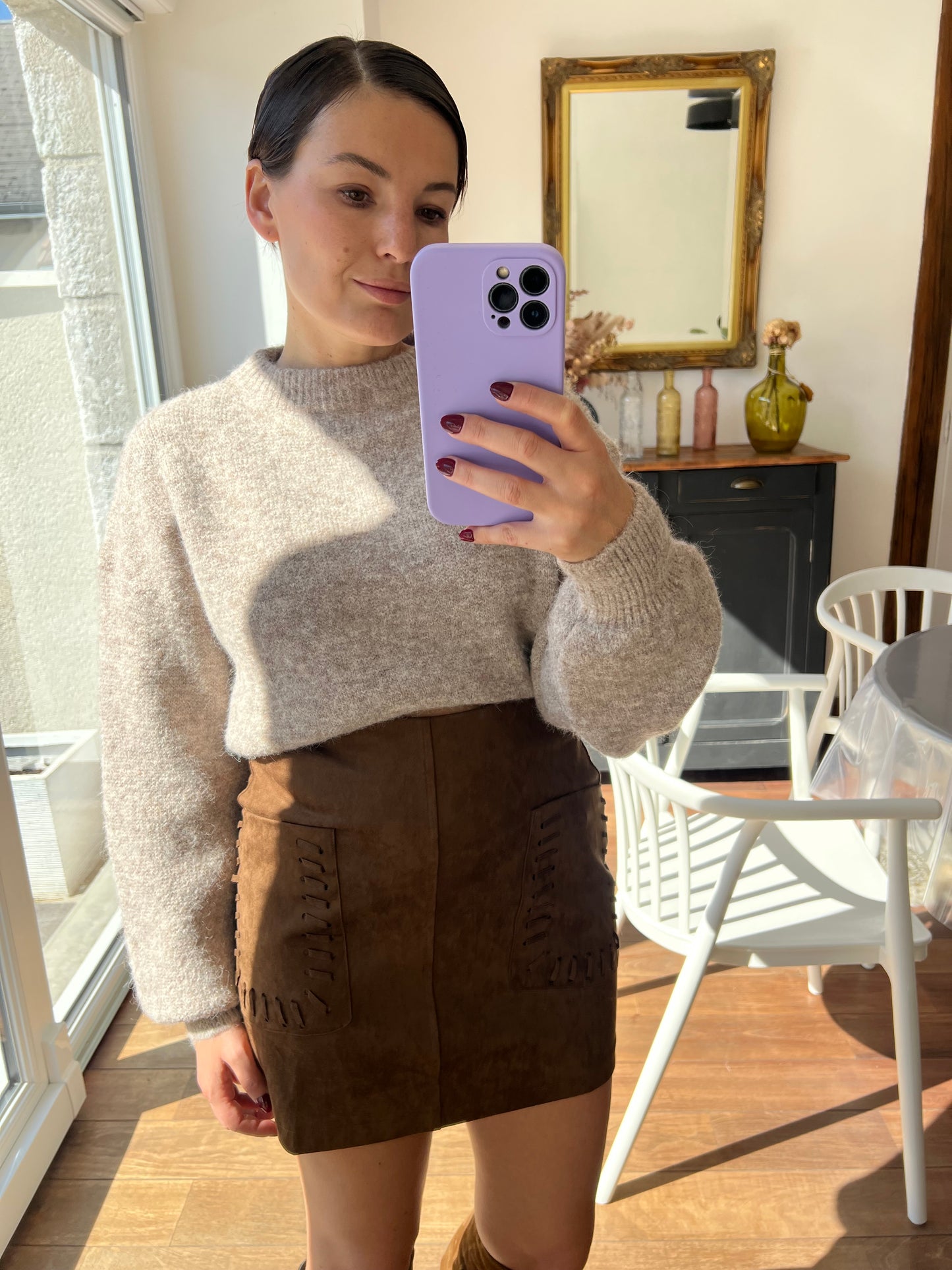 Jupe Oxane Marron