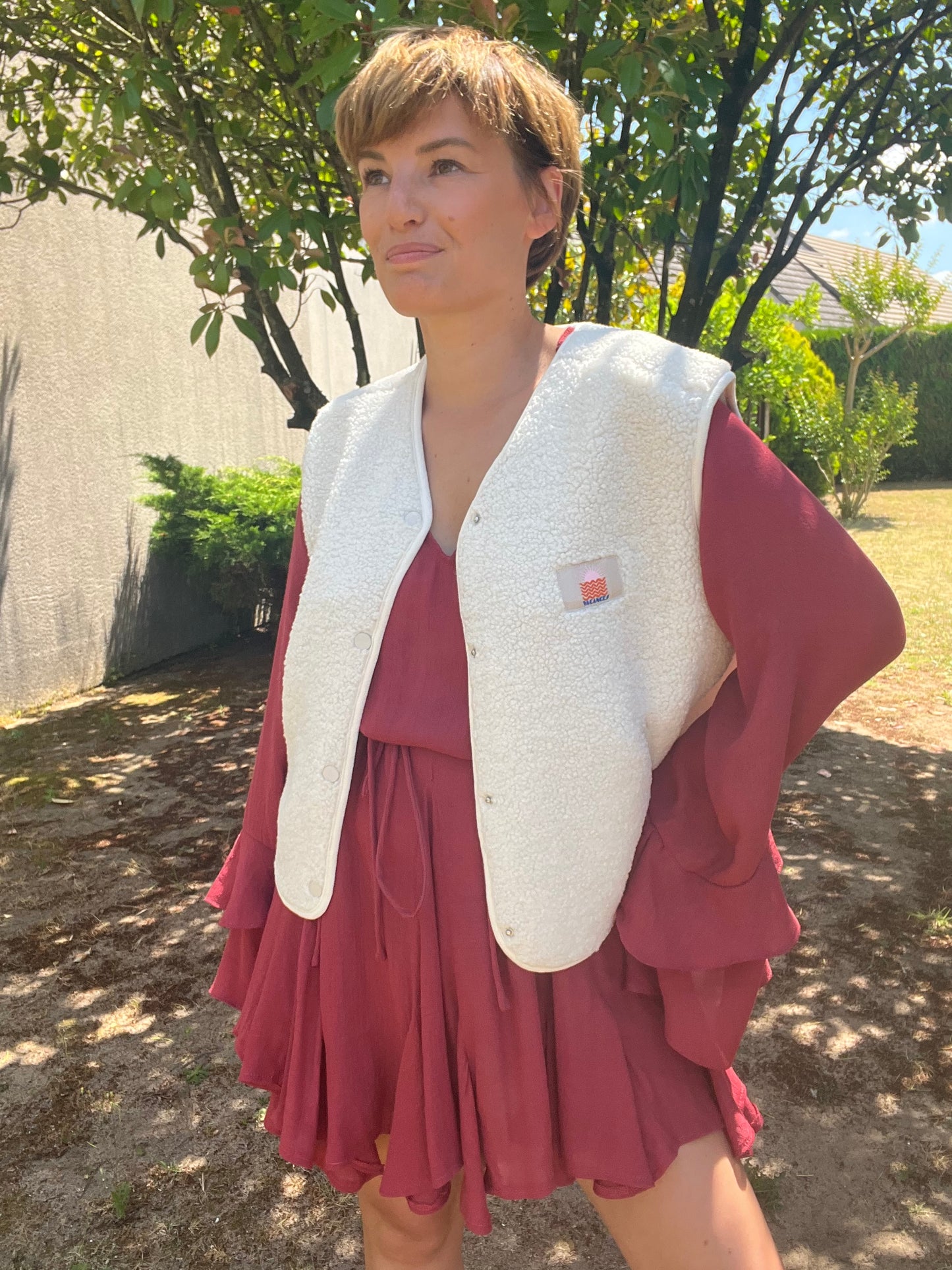 Robe Joséphine brique
