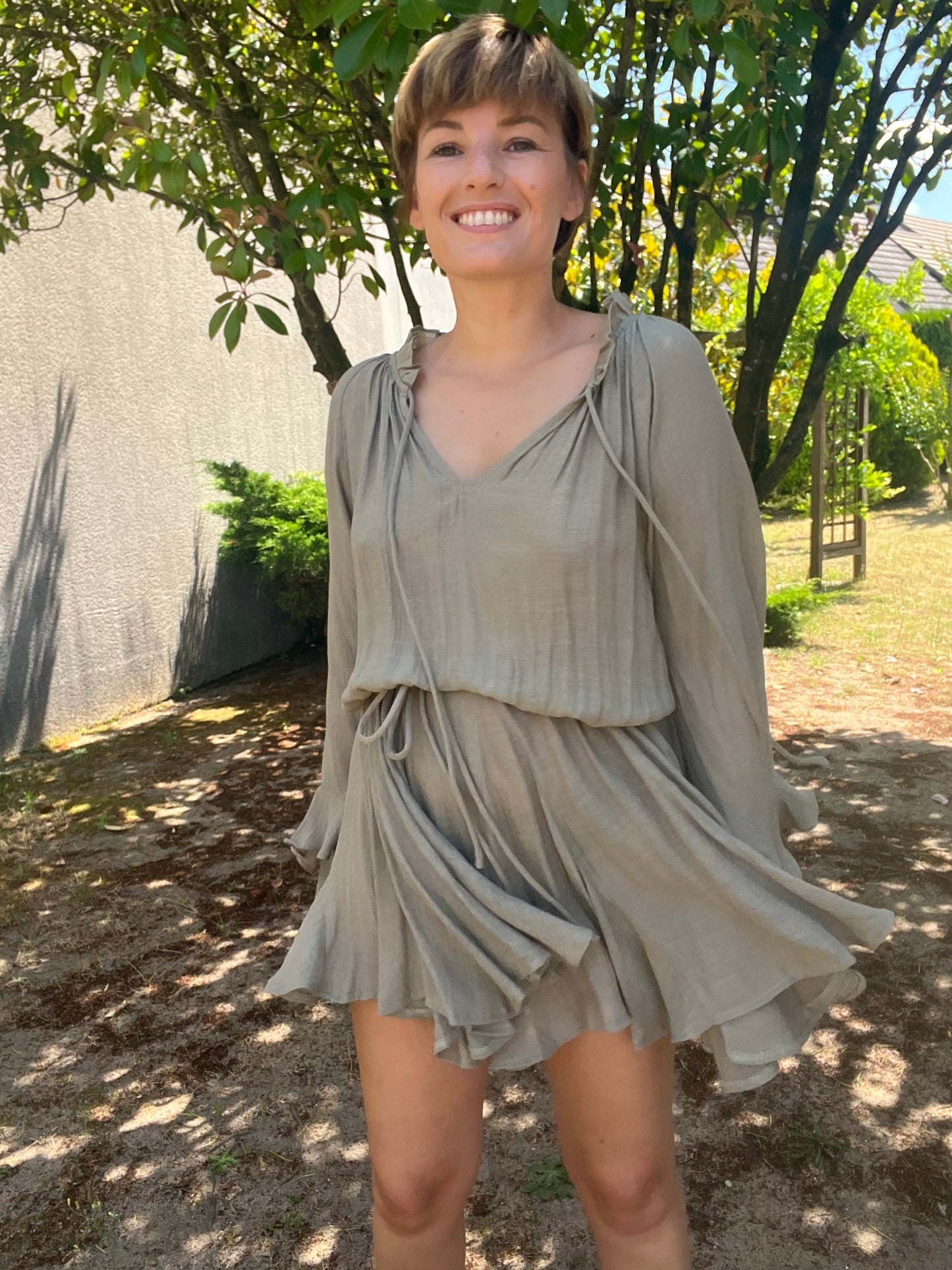 Robe Joséphine kaki