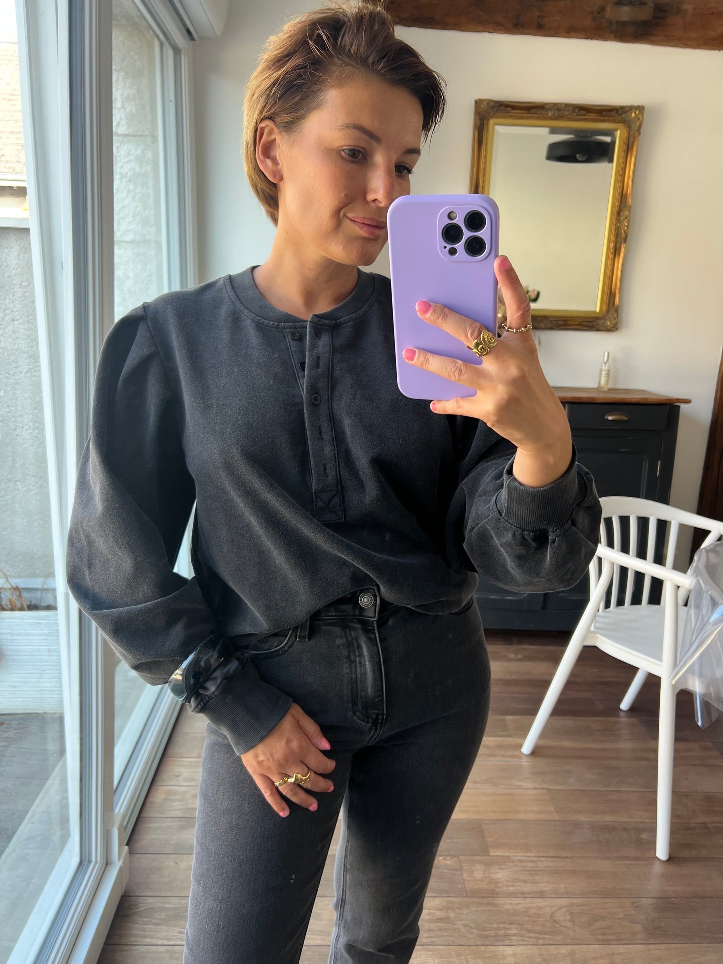 Sweat Jacquot noir