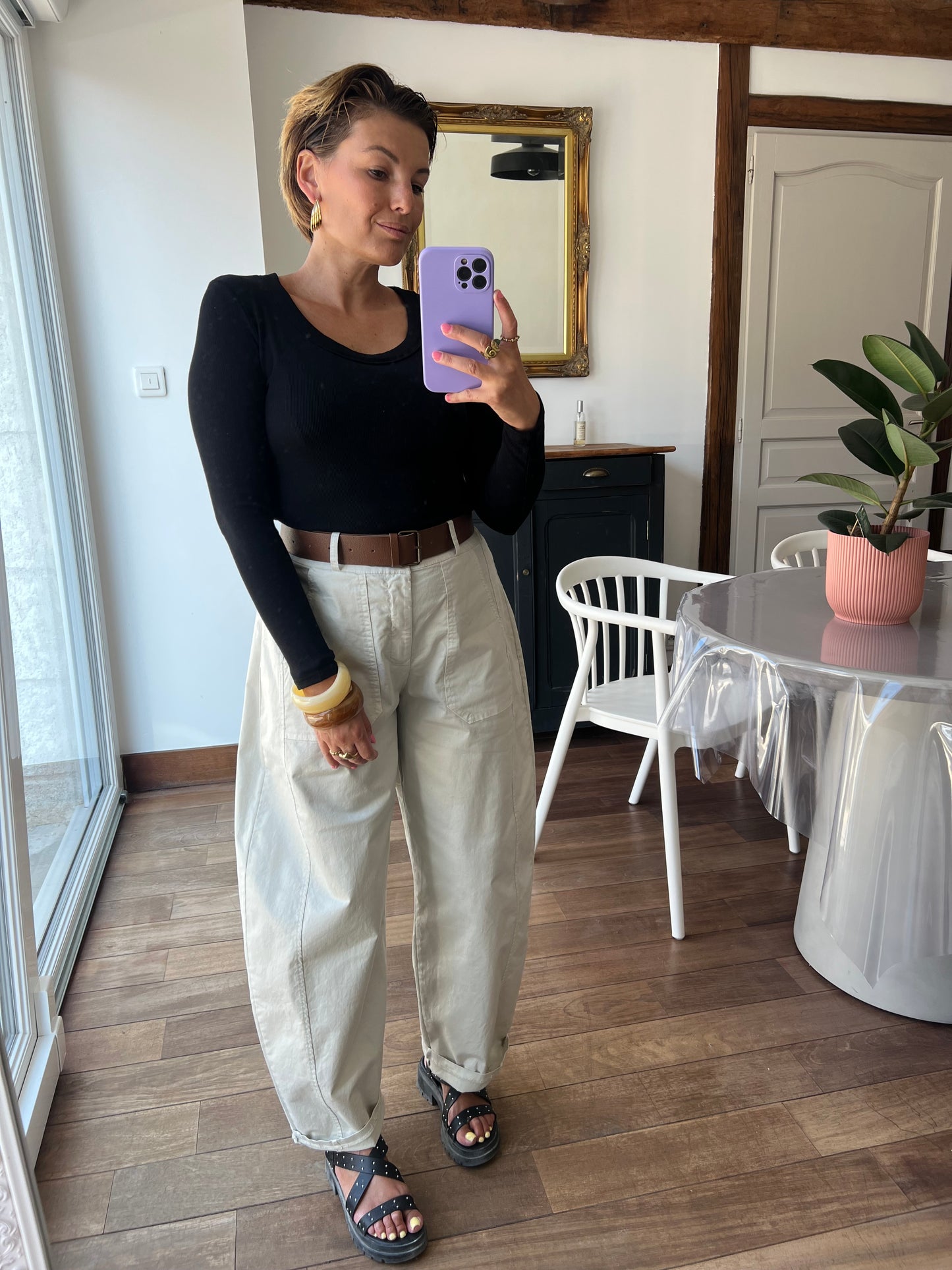 Top Janie noir