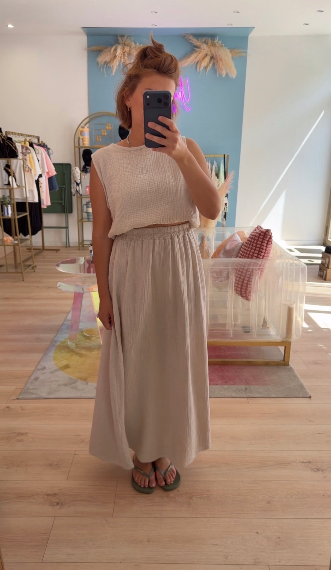 Ensemble Twins Gaze de coton