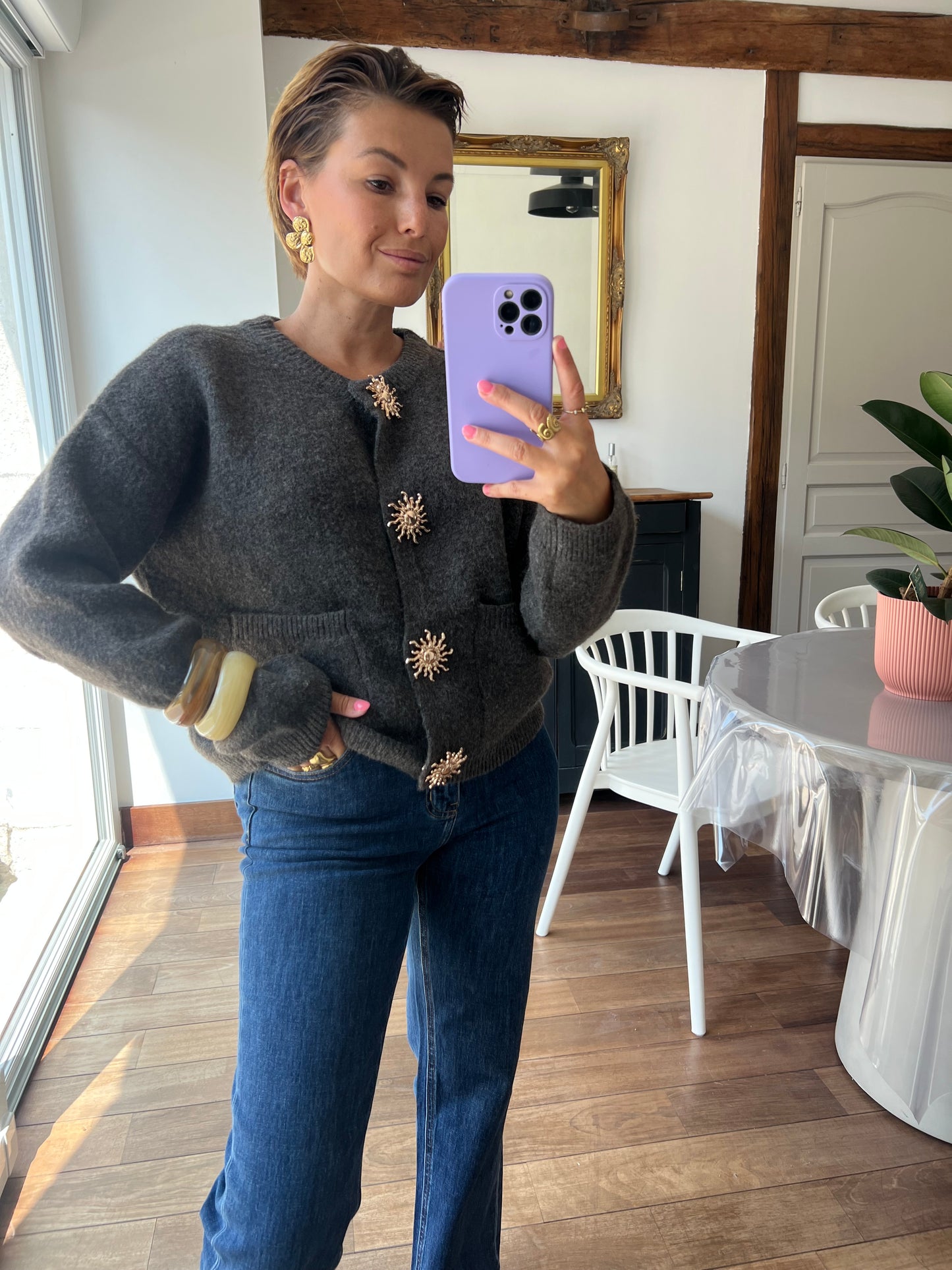 Gilet Carlie marron