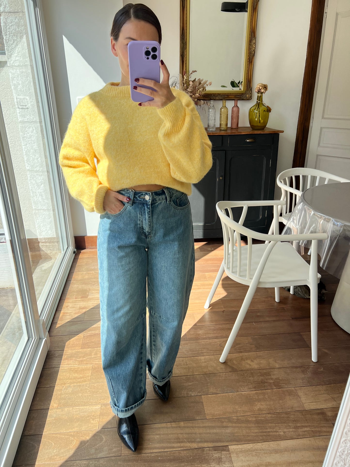 Pull jaune Henriette