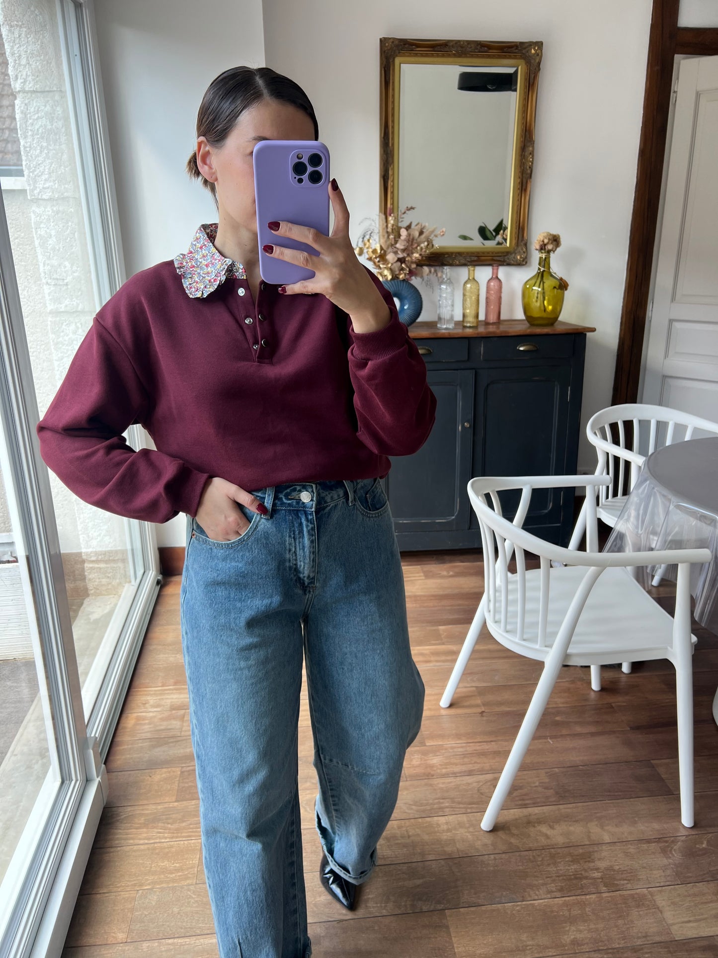 Sweat Huguette Bordeaux