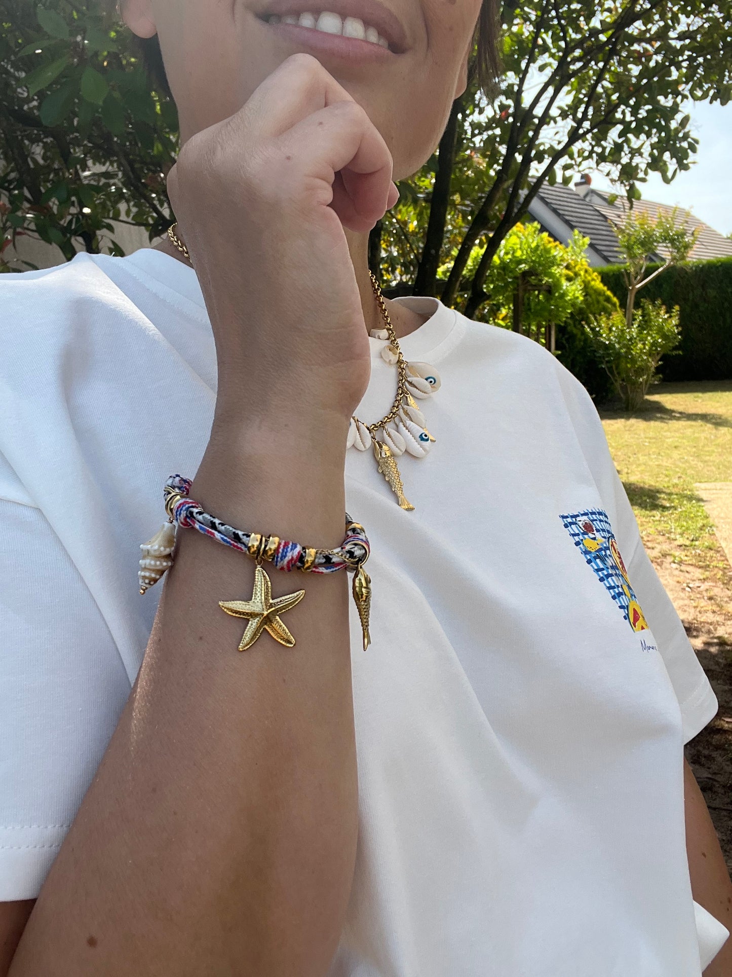 Bracelet coquillage noir