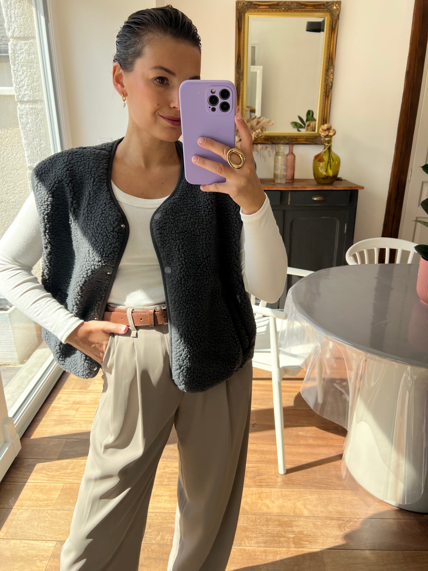 Pantalon Lauriane gris