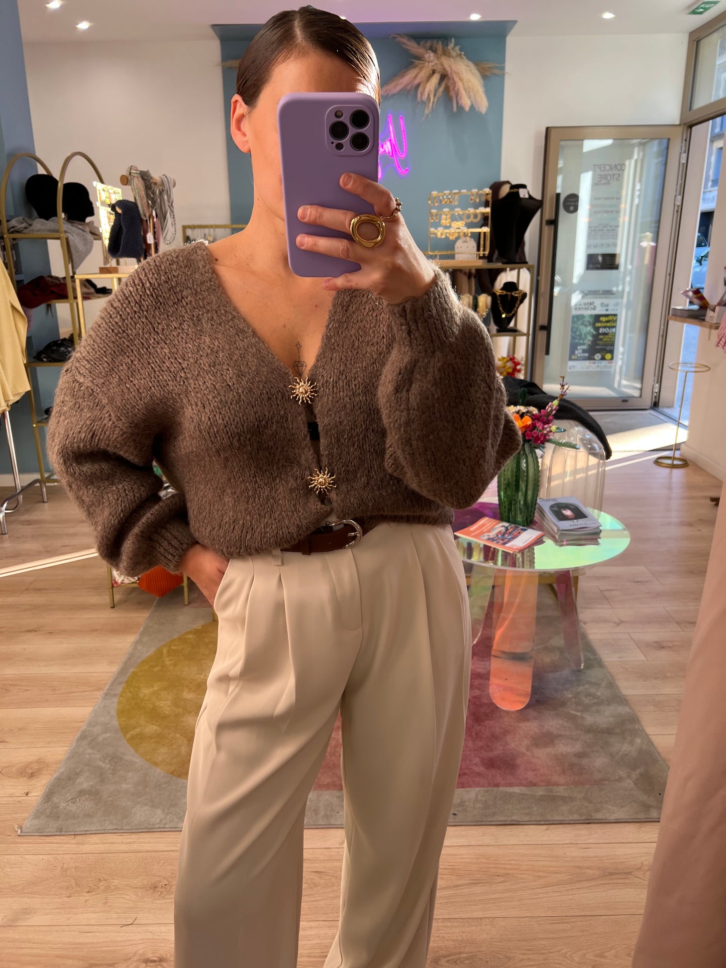 Écharpe Paloma camel