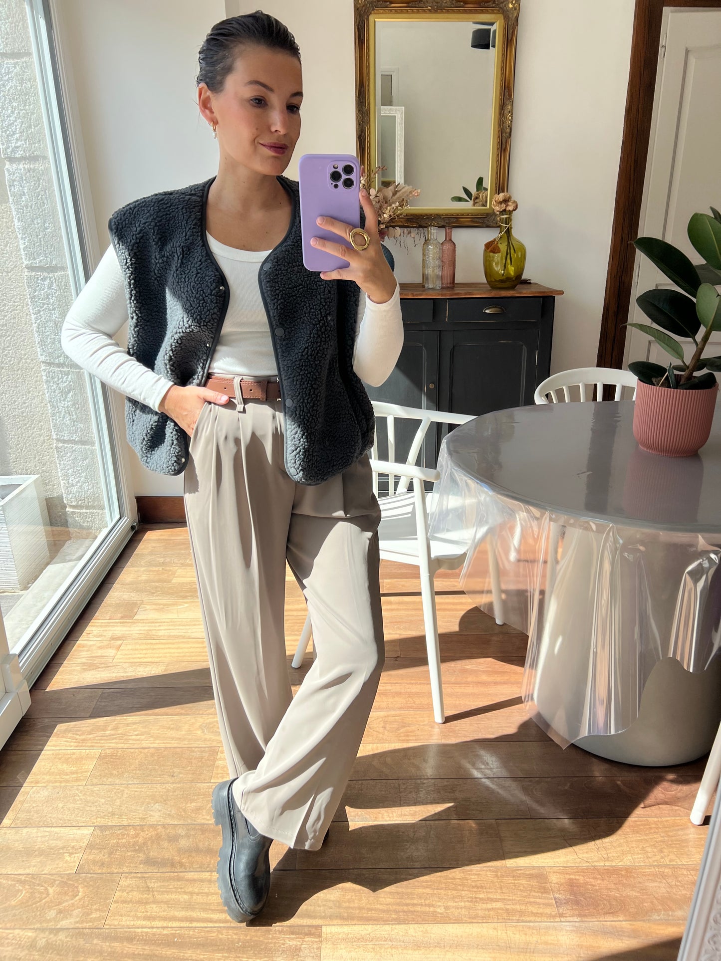 Pantalon Lauriane gris