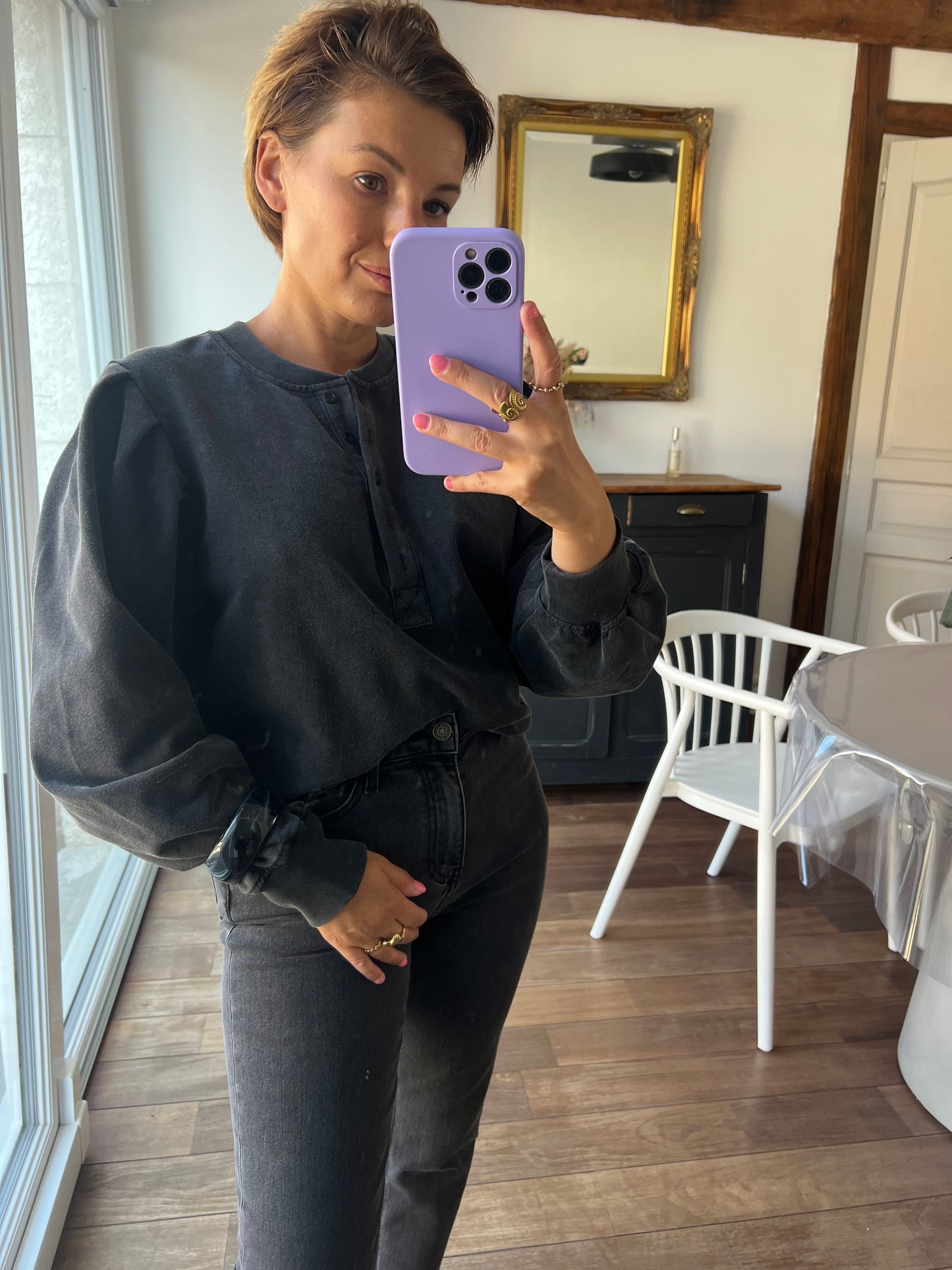 Sweat Jacquot noir
