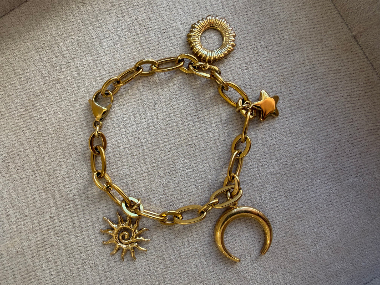 Pendentif cercle solaire 18*18 mm