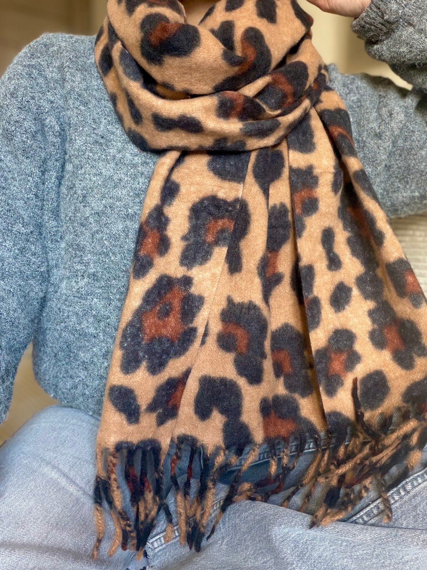 Écharpe choco Camel