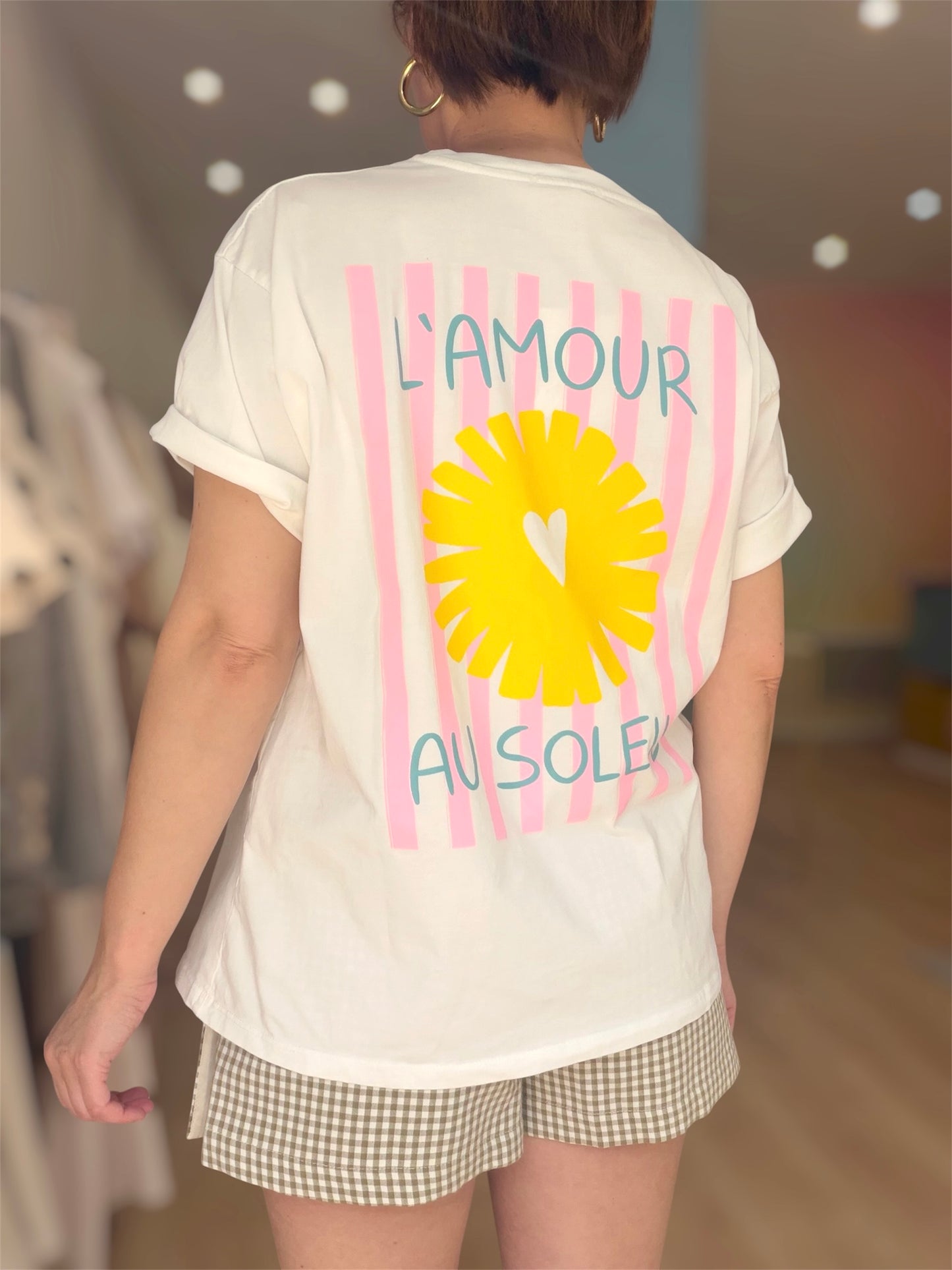 T-Shirt Soleil Blanc