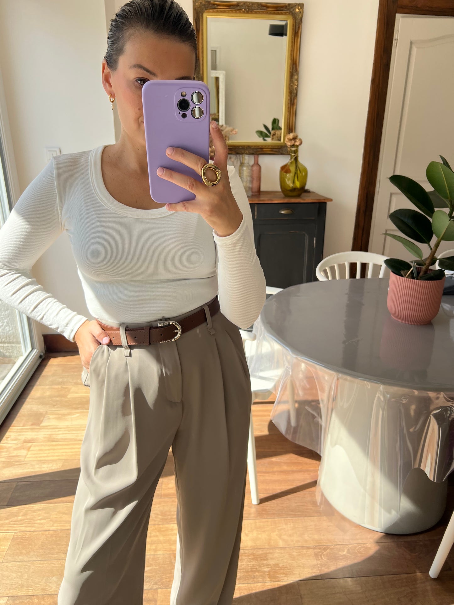 Pantalon Lauriane gris