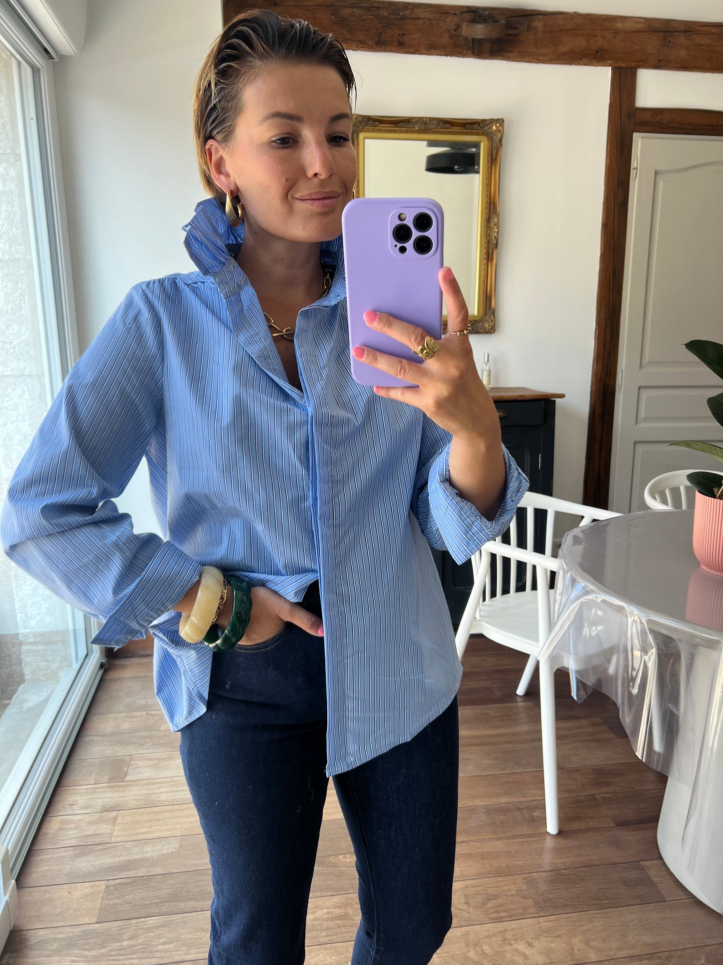 Chemise Garance bleu