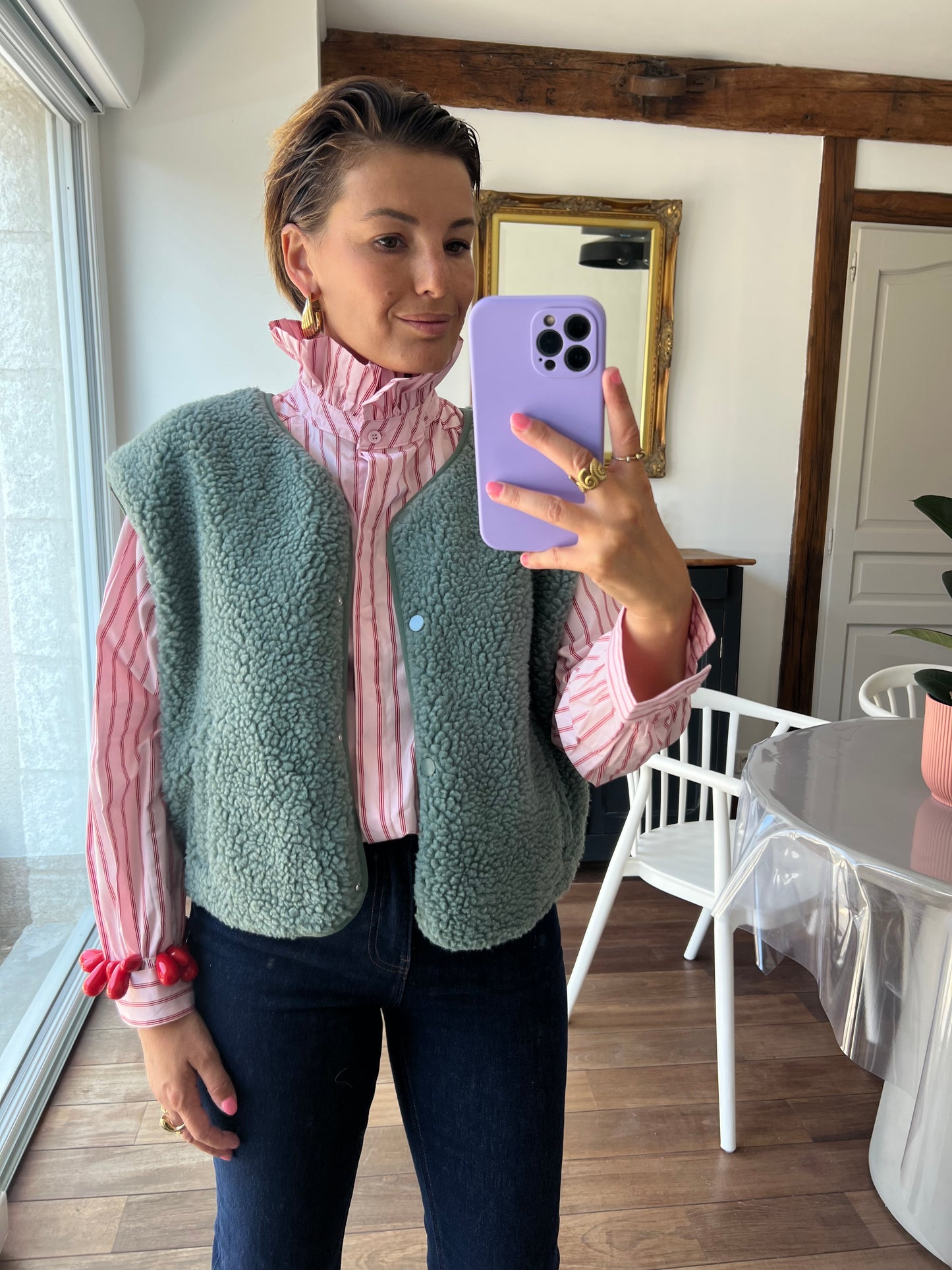 Chemise Garance rose