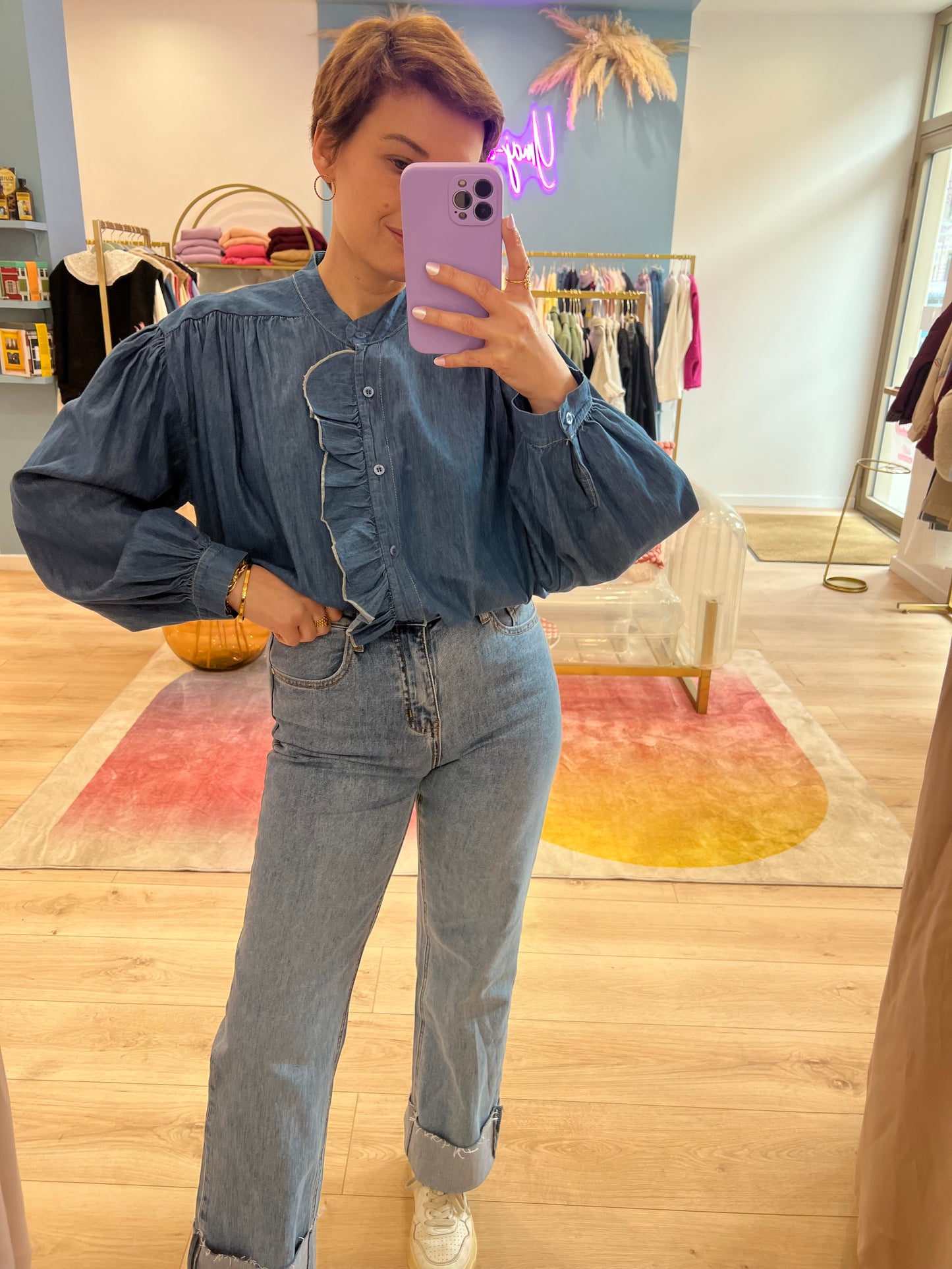 JEANS MADDIE BLEU