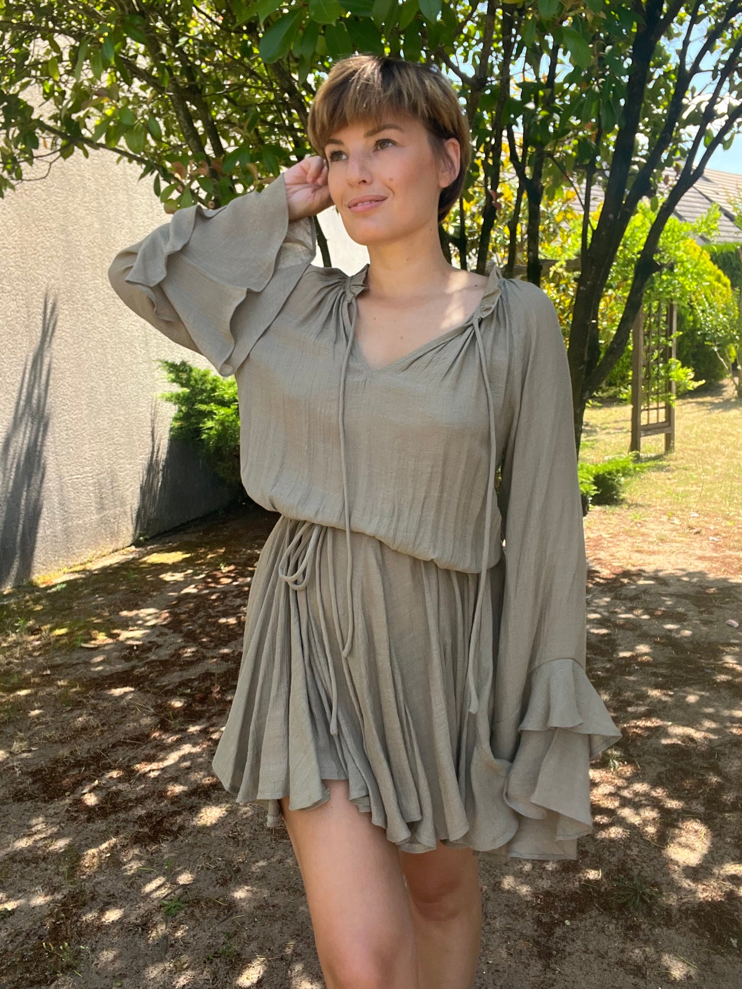 Robe Joséphine kaki