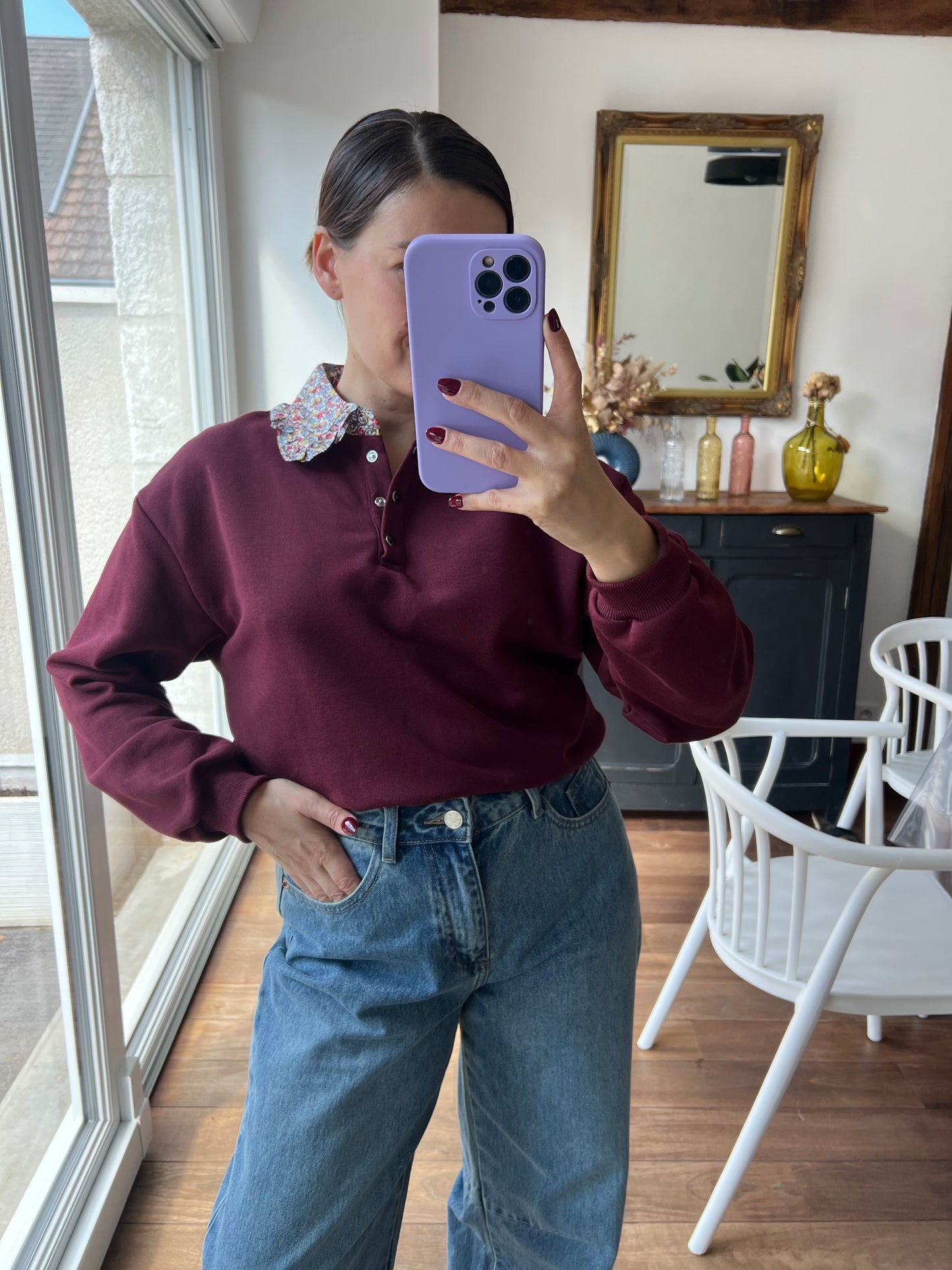 Sweat Huguette Bordeaux