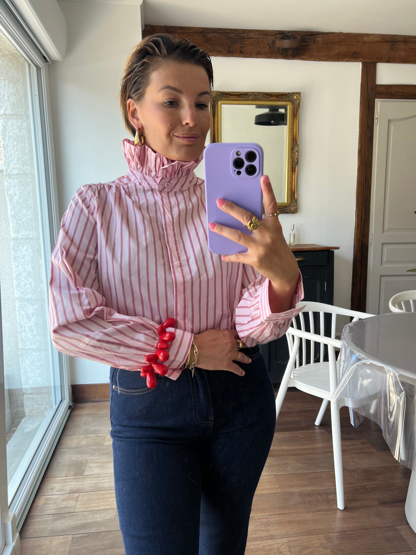 Chemise Garance rose