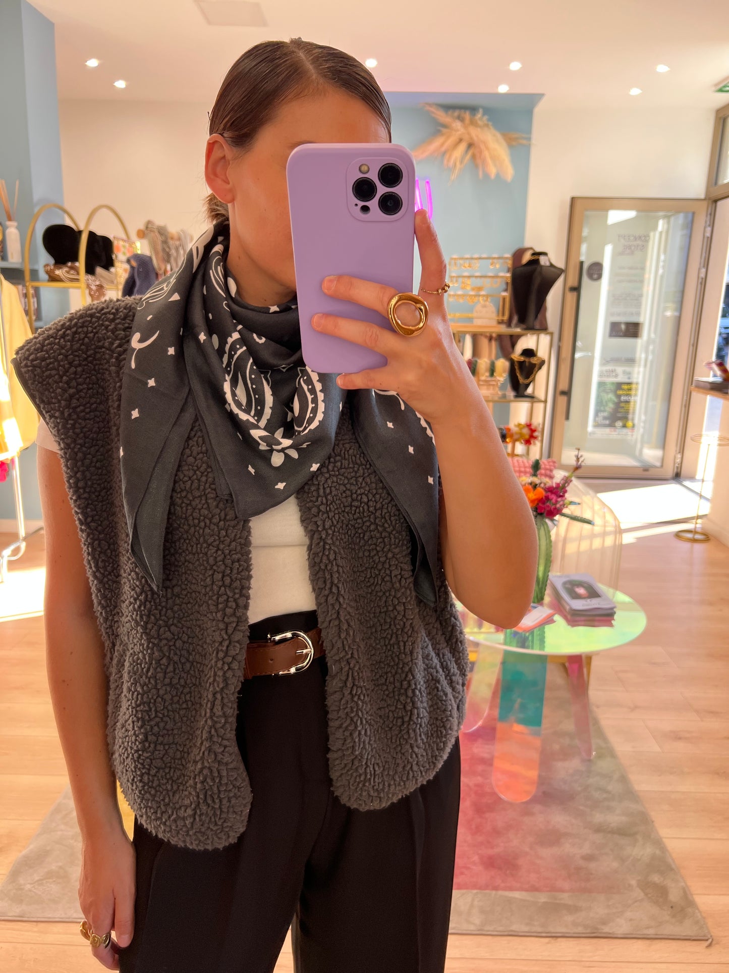 Foulard Judy bleu marine