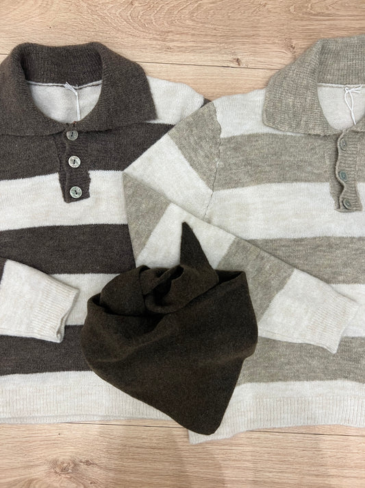 Pull marron Romette