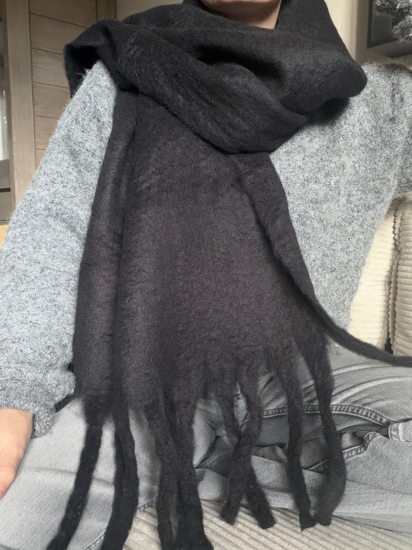 Écharpe noir Nannette