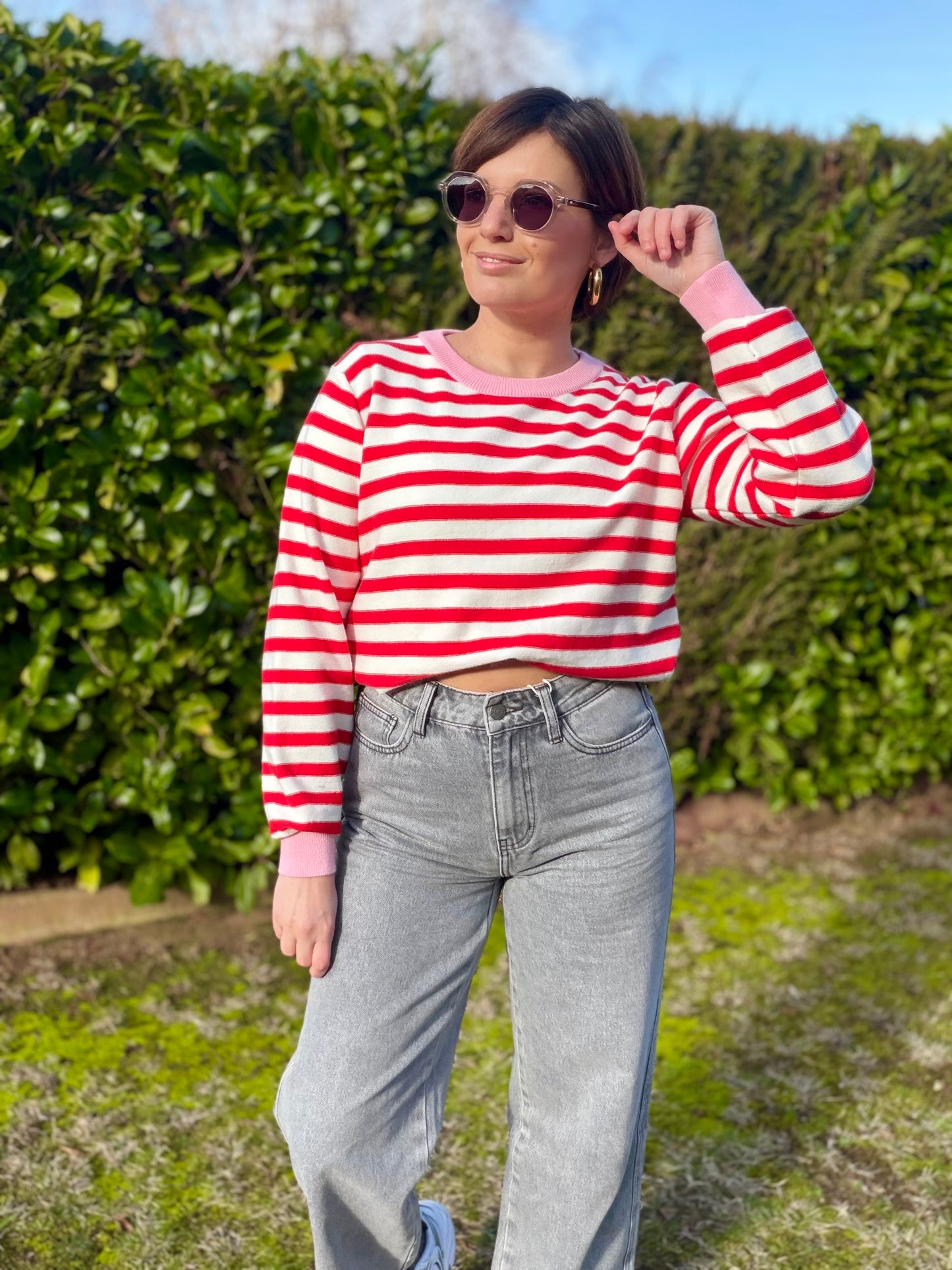 Pull Eira Rouge/rose