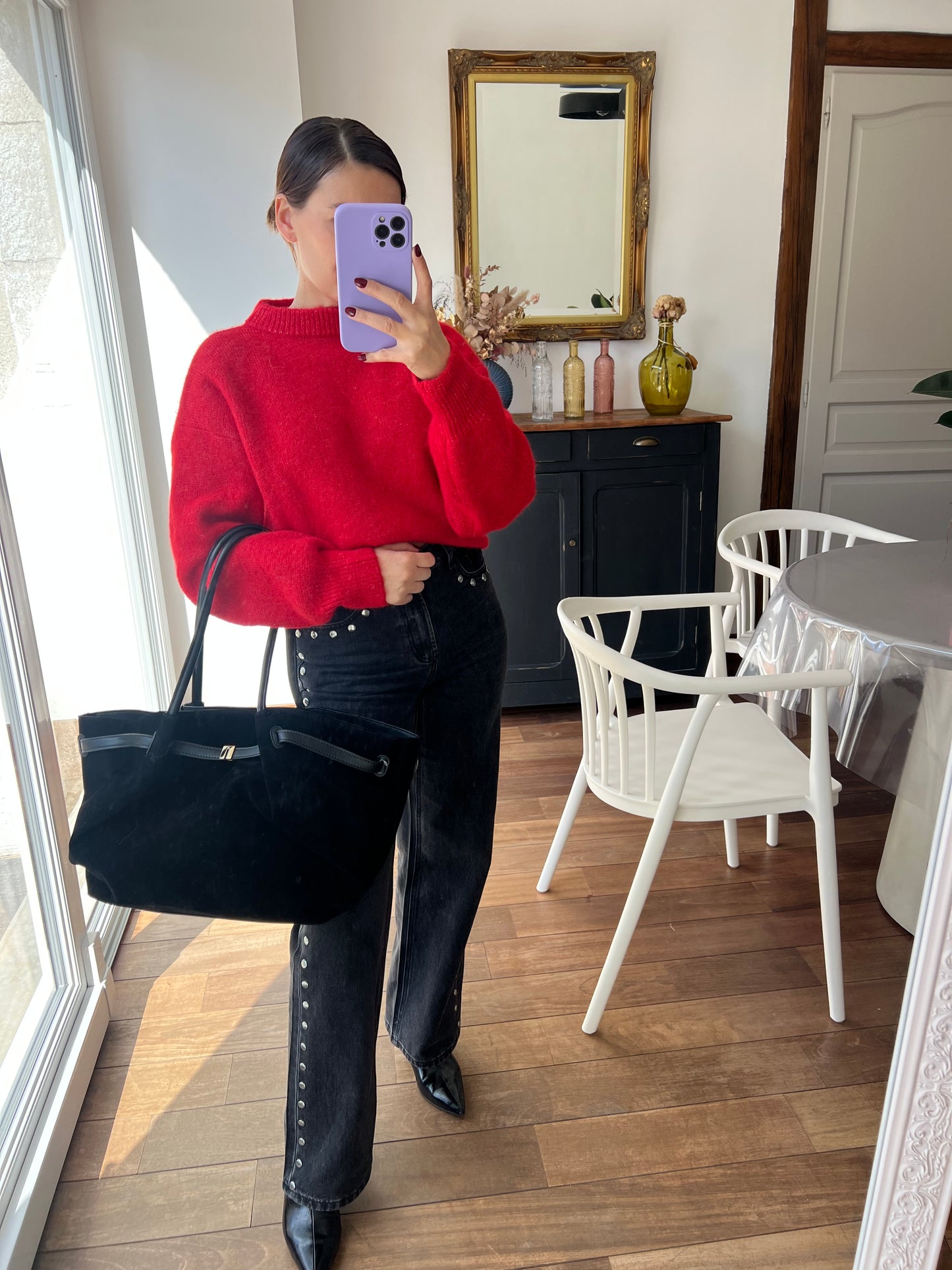 Pull rouge Henriette