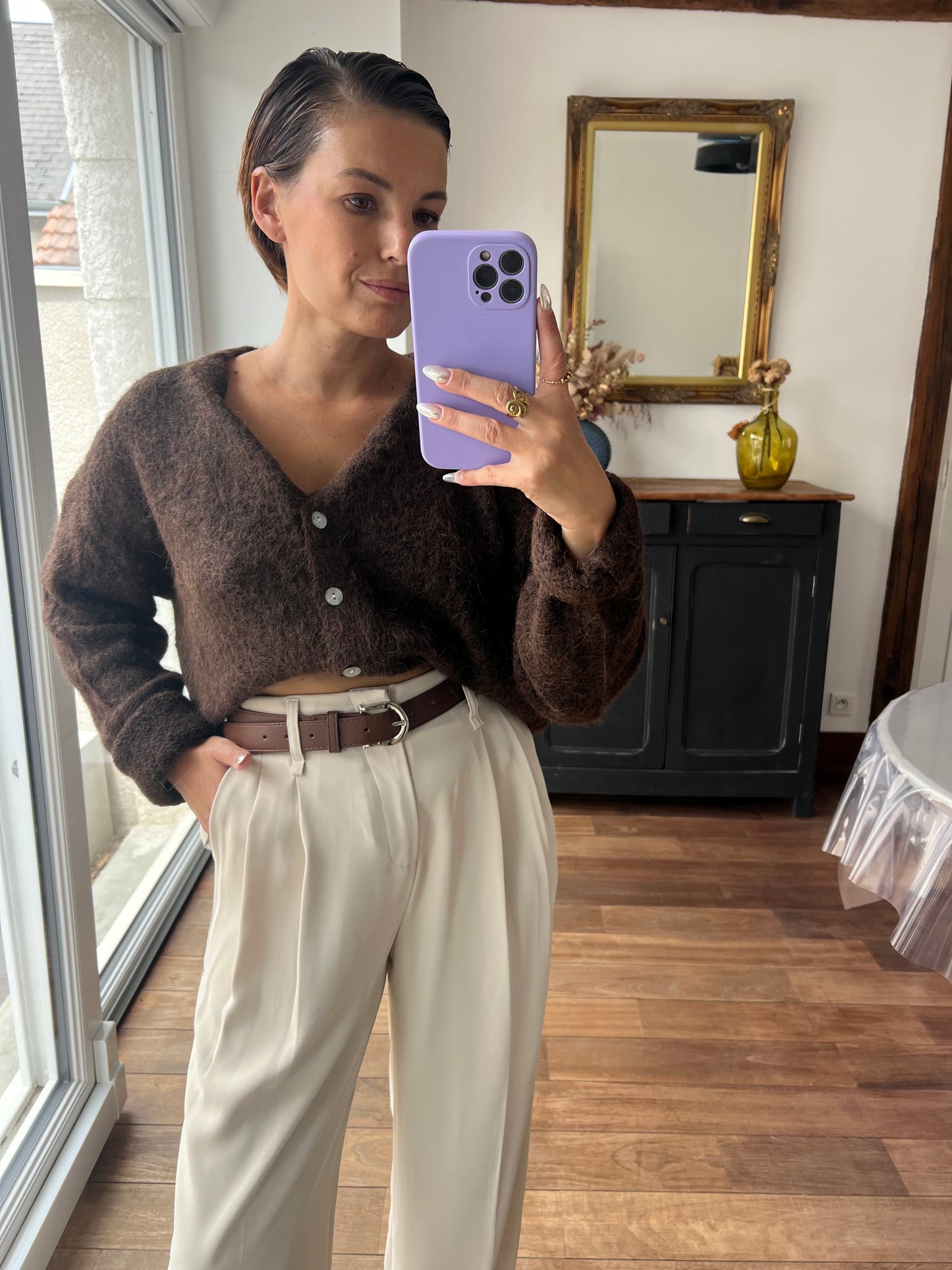 Gilet Charlie Marron