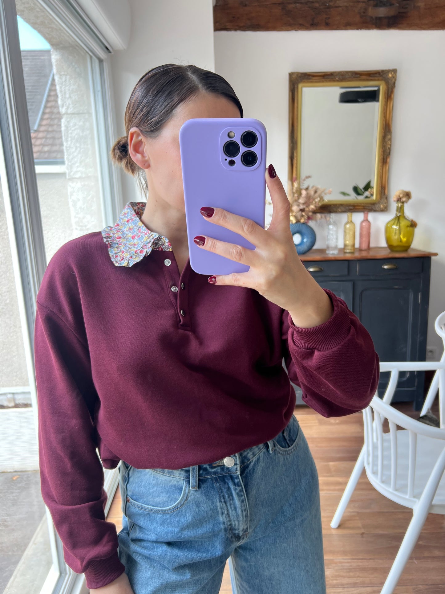 Sweat Huguette Bordeaux