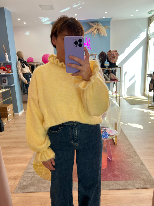 Pull jaune Alphonsette