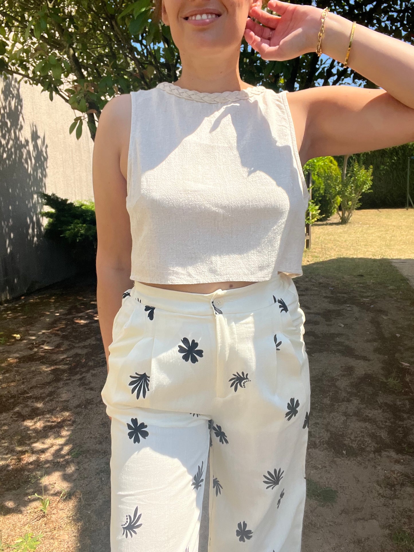 Pantalon Anaëlle blanc