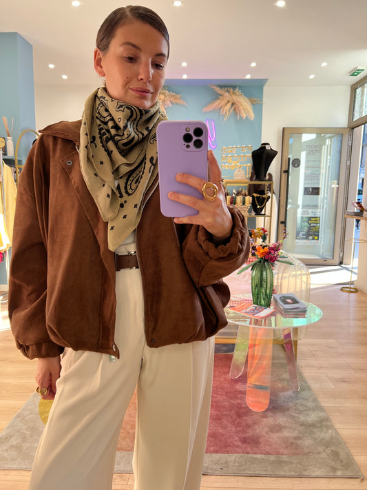 Foulard Judy kaki