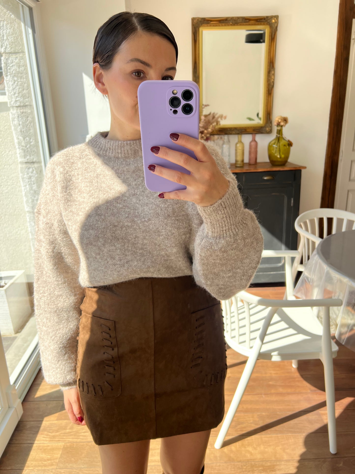 Jupe Oxane Marron