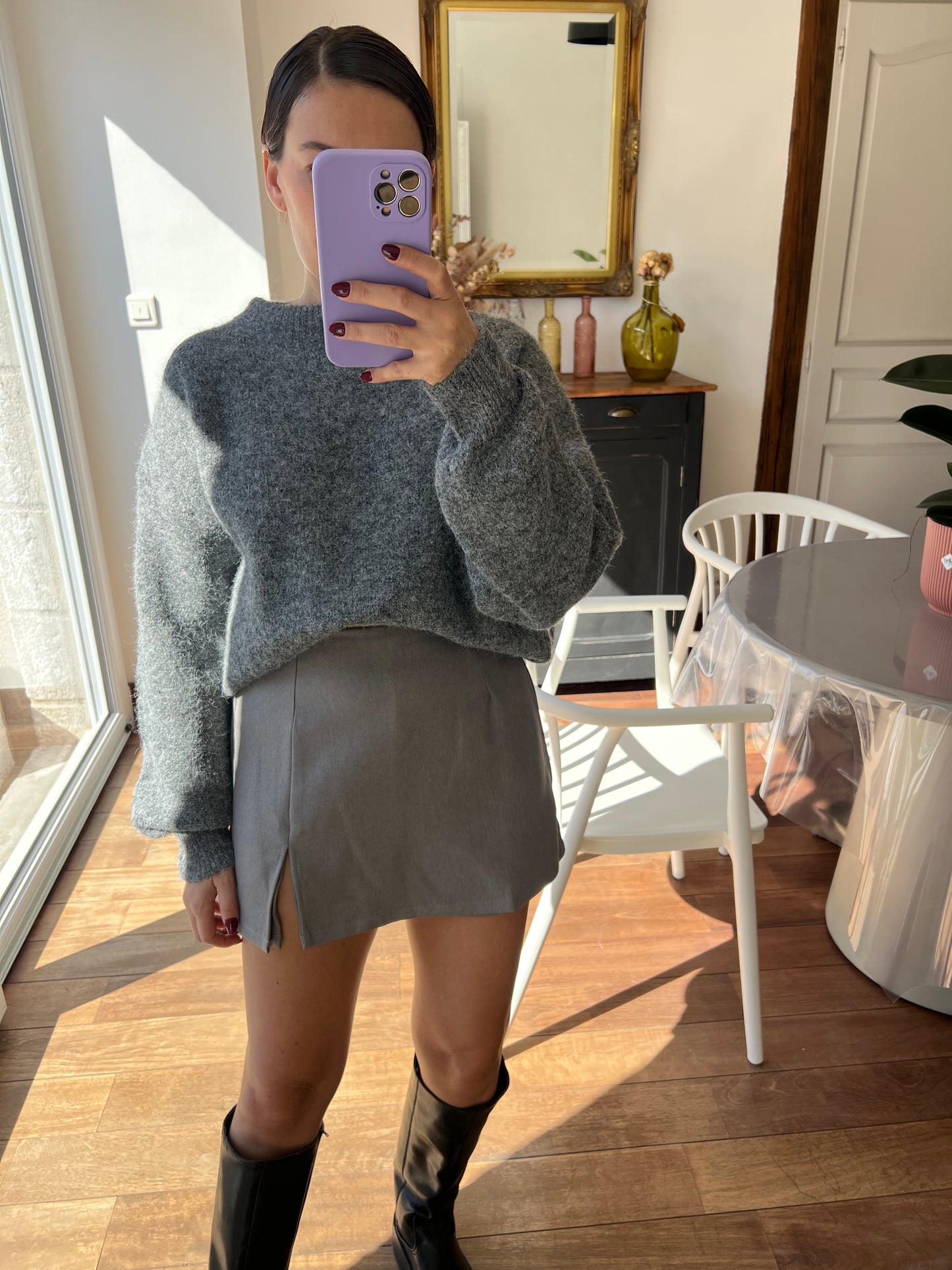 Pull gris Henriette