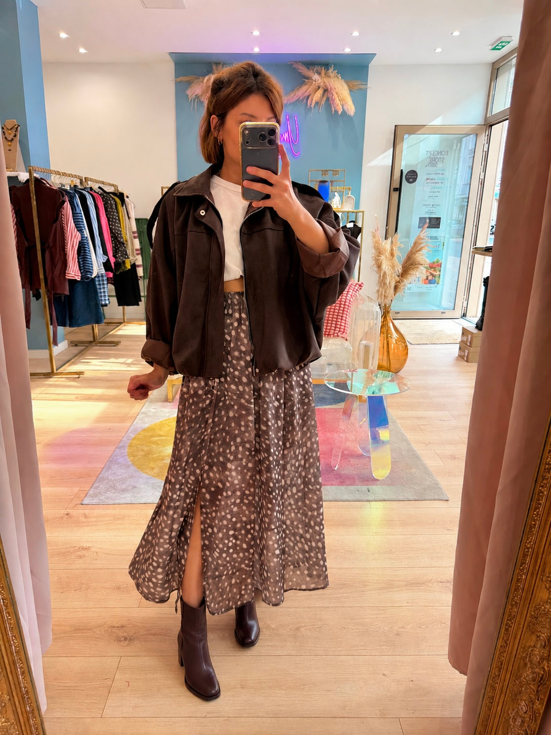 Jupe Billie taupe