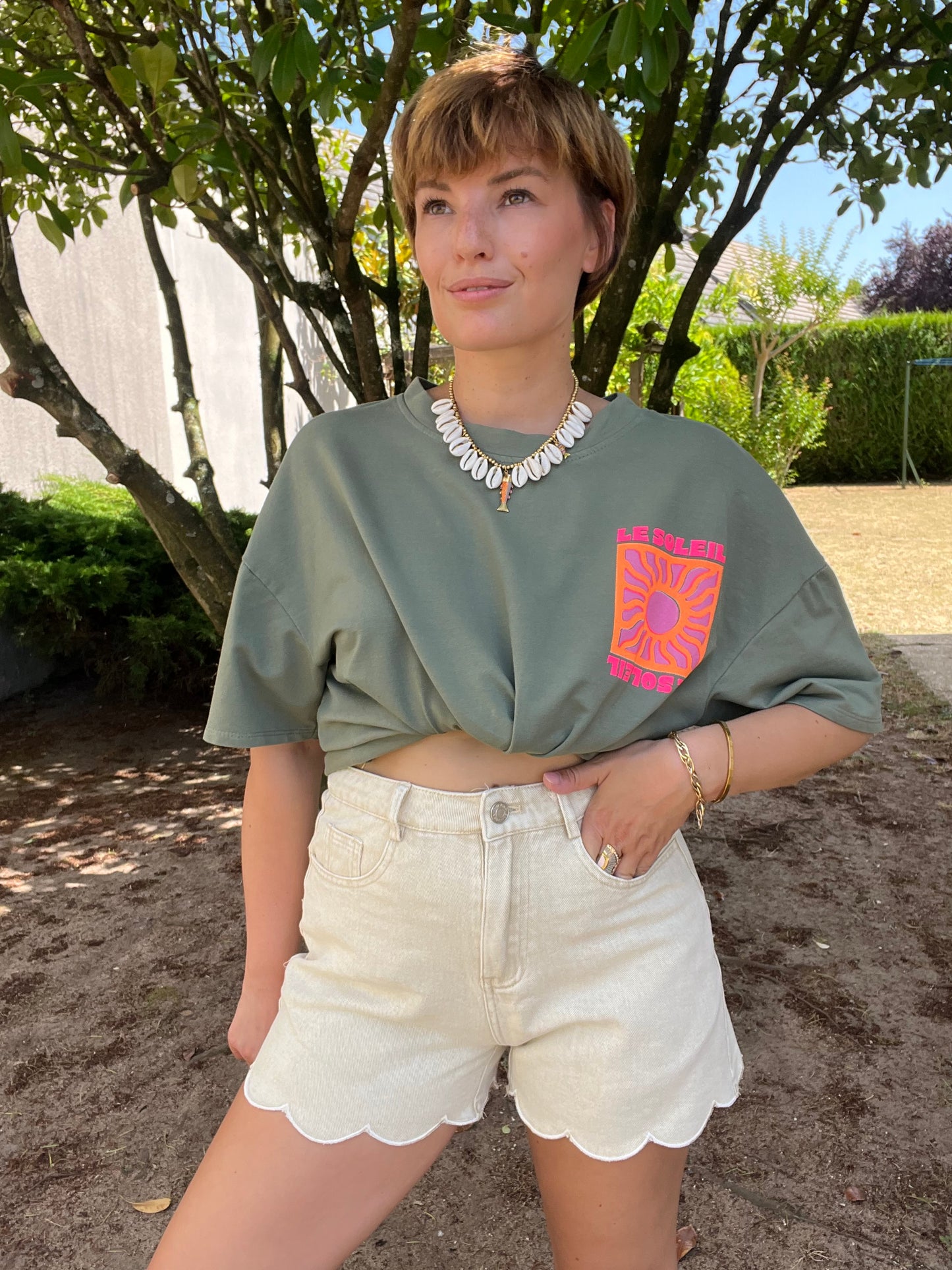Short Warren beige