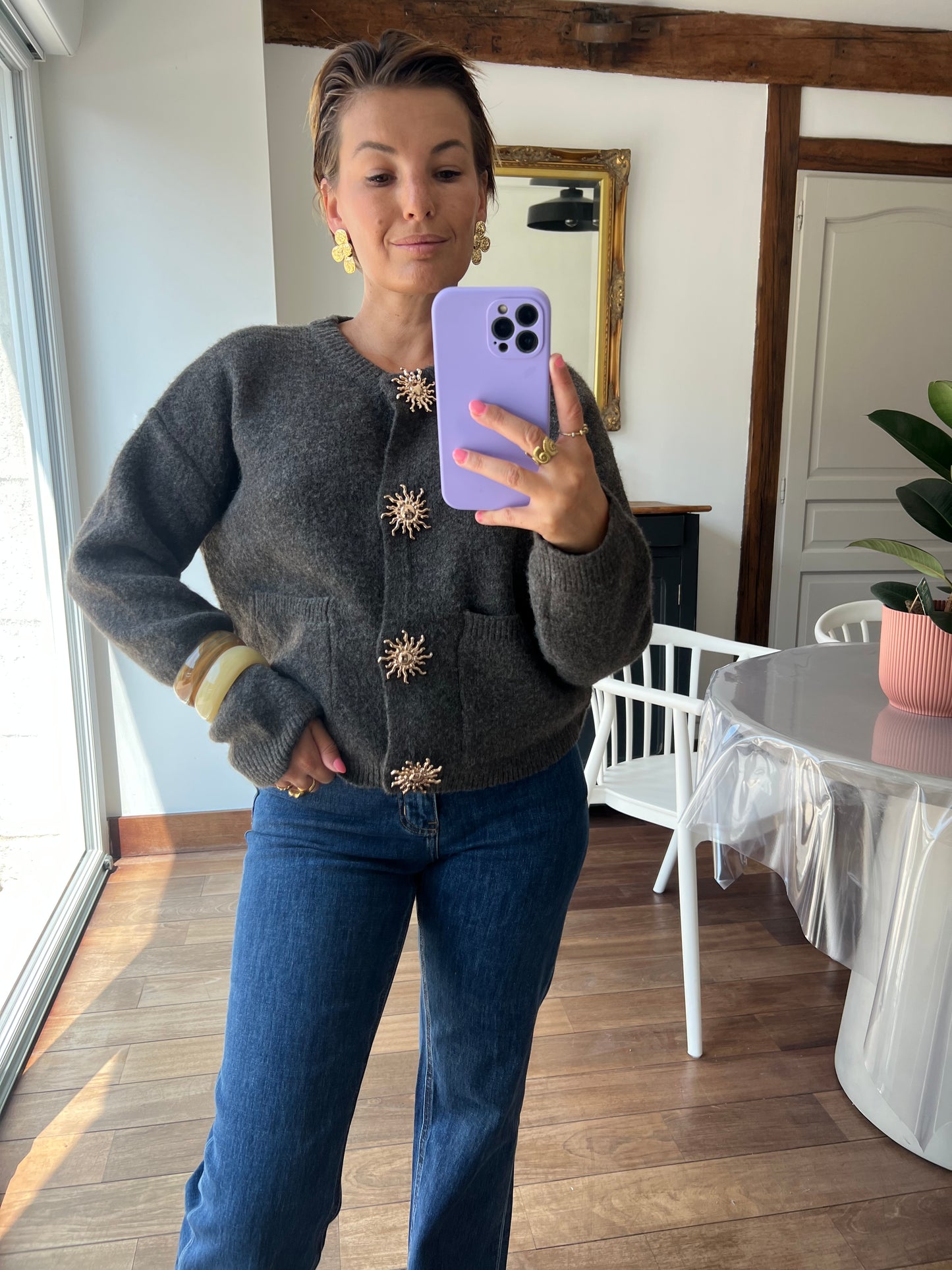 Gilet Carlie marron
