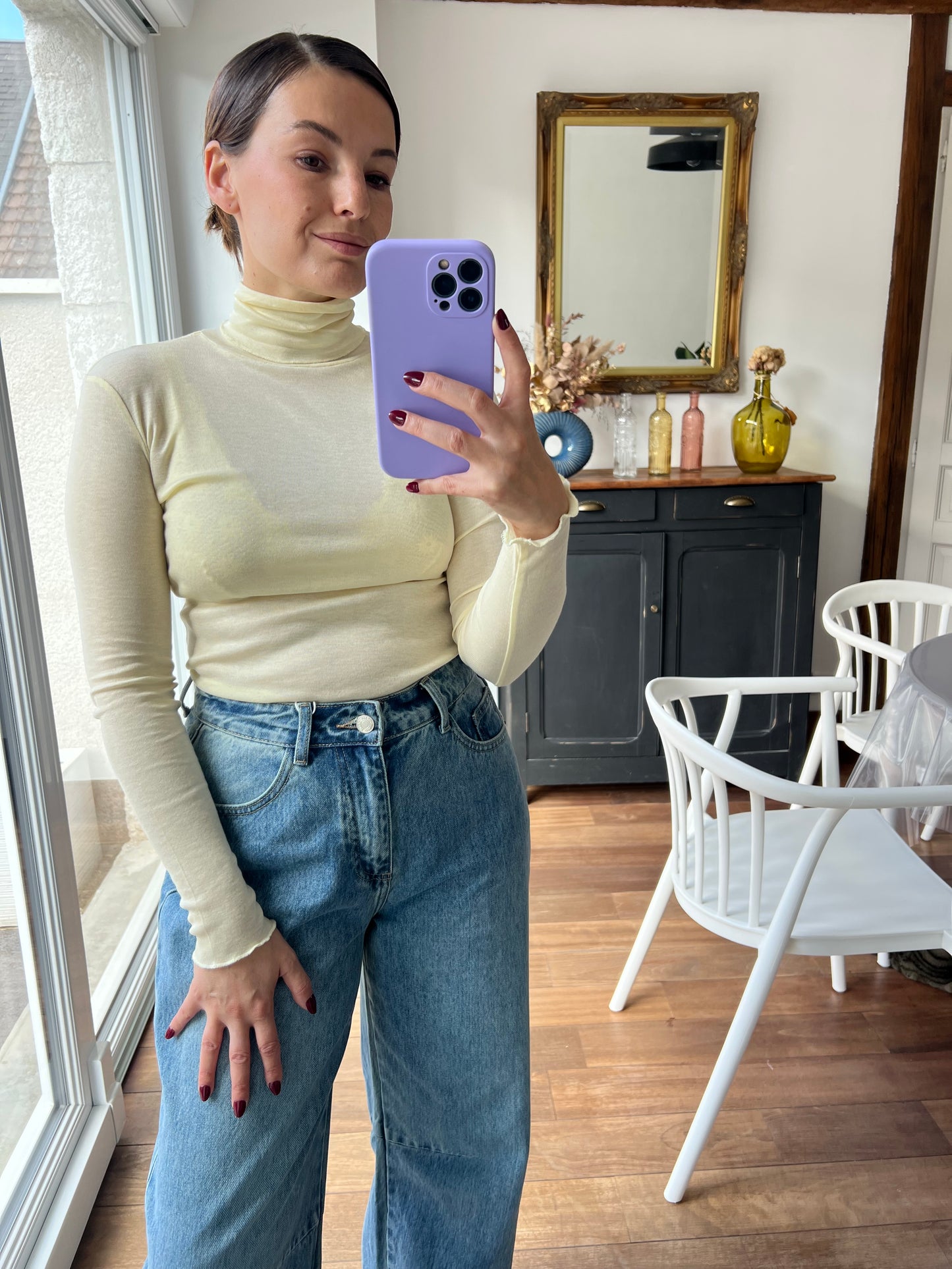 Top Annette jaune
