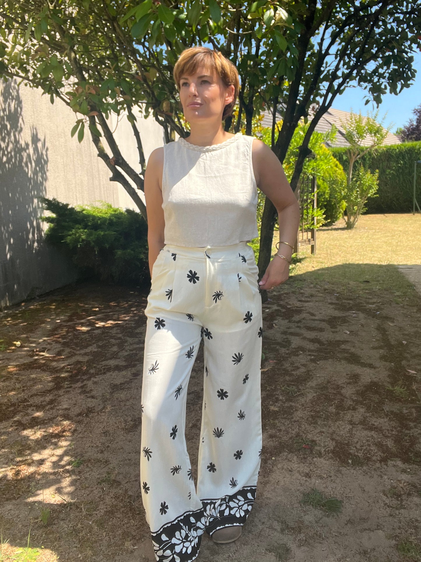 Pantalon Anaëlle blanc