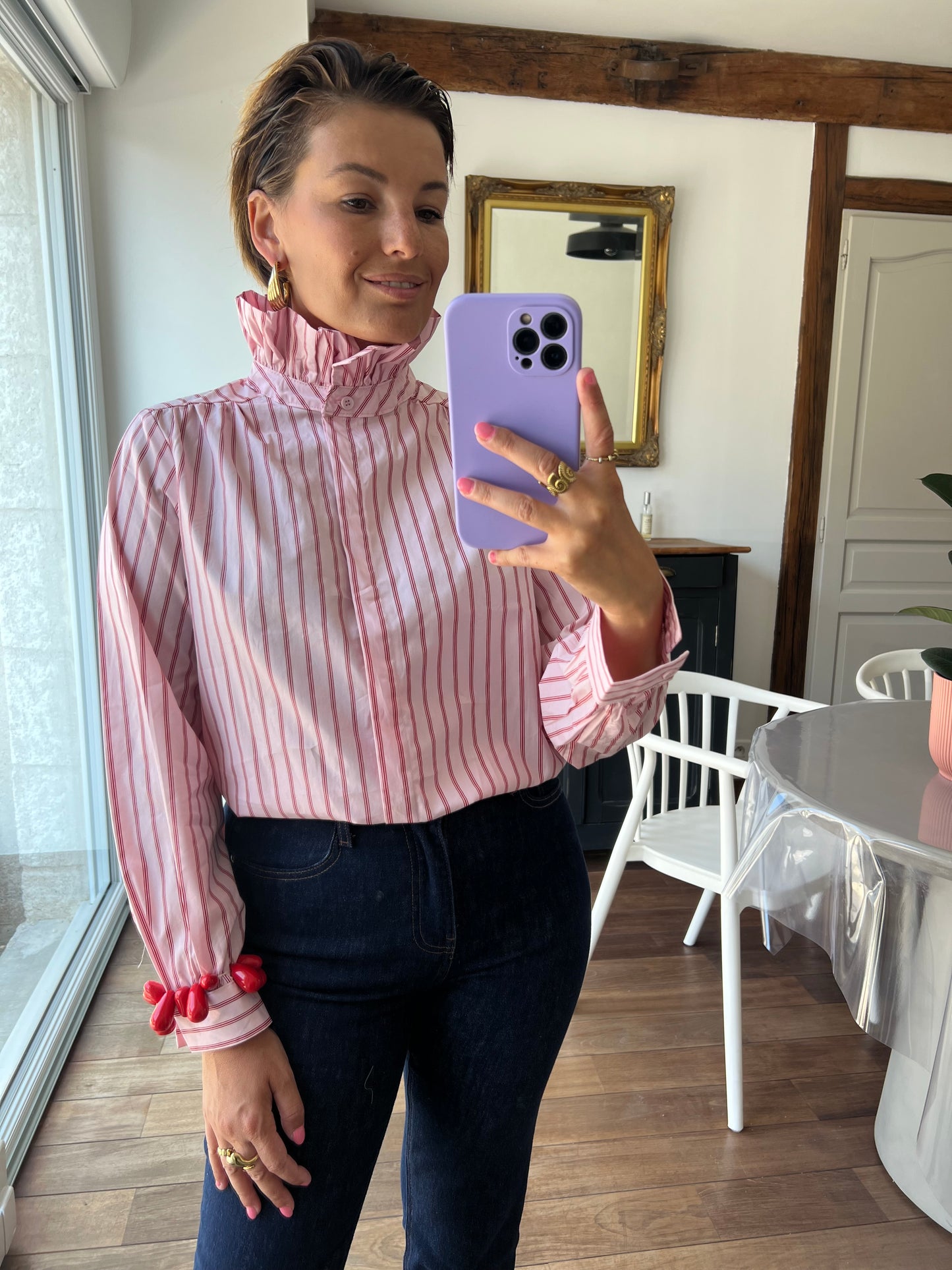 Chemise Garance rose