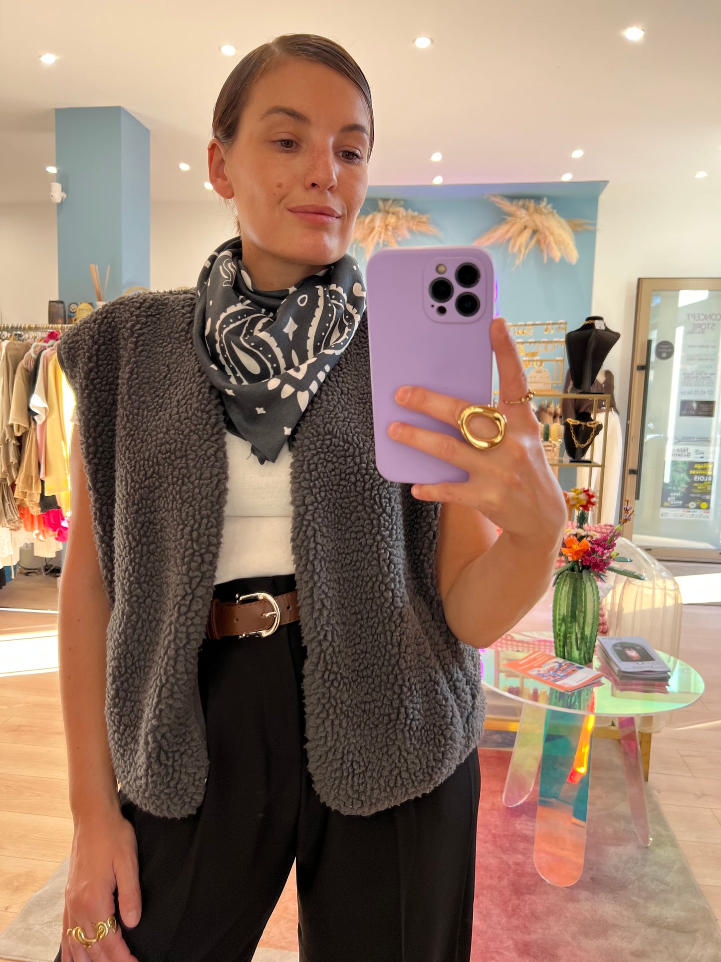 Foulard Judy bleu marine
