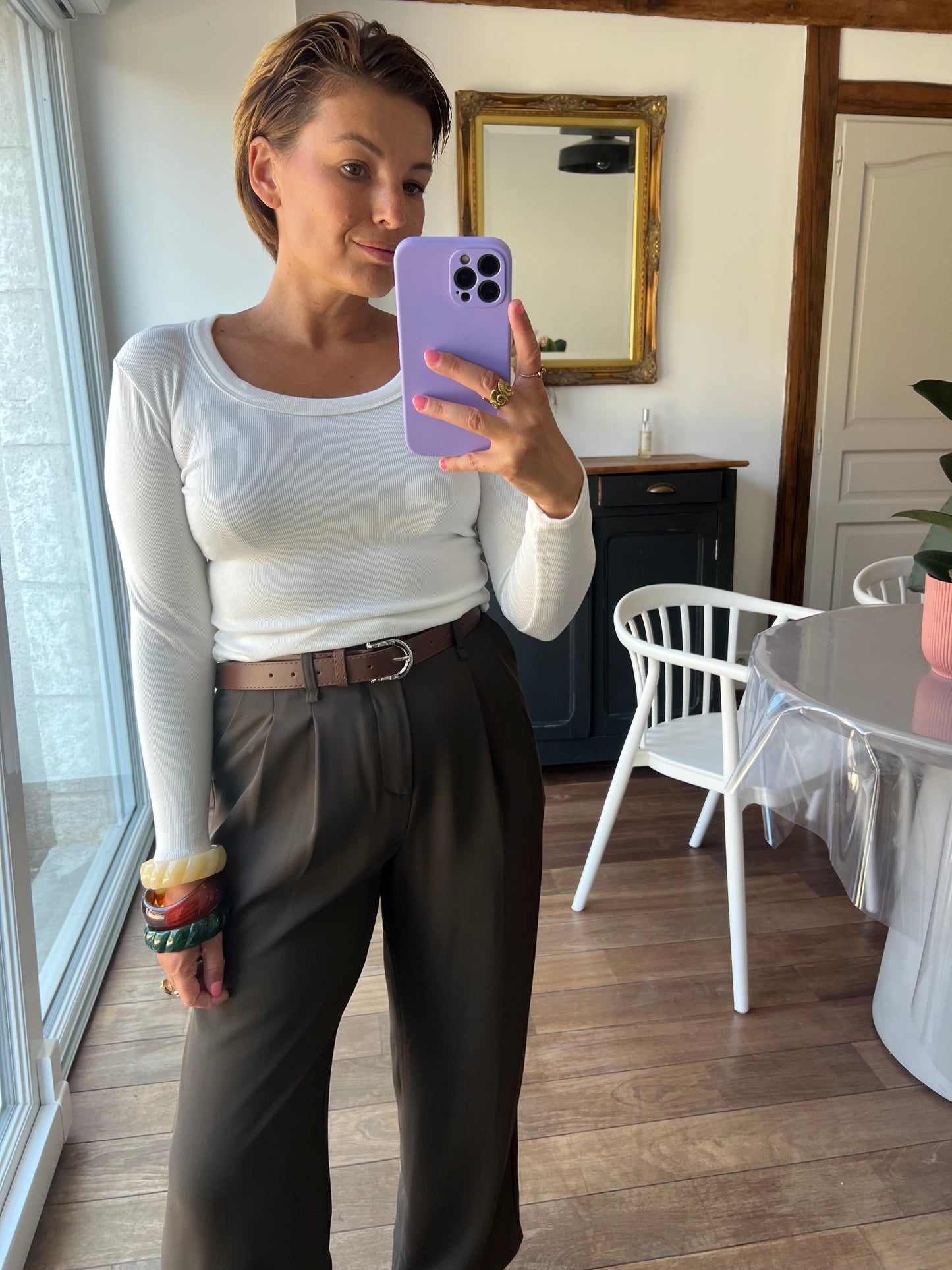 Top Janie blanc