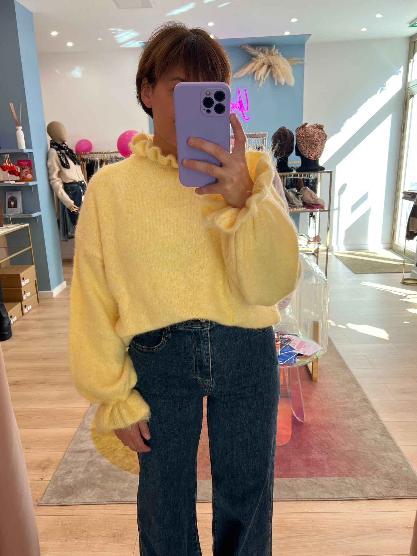 Pull jaune Alphonsette