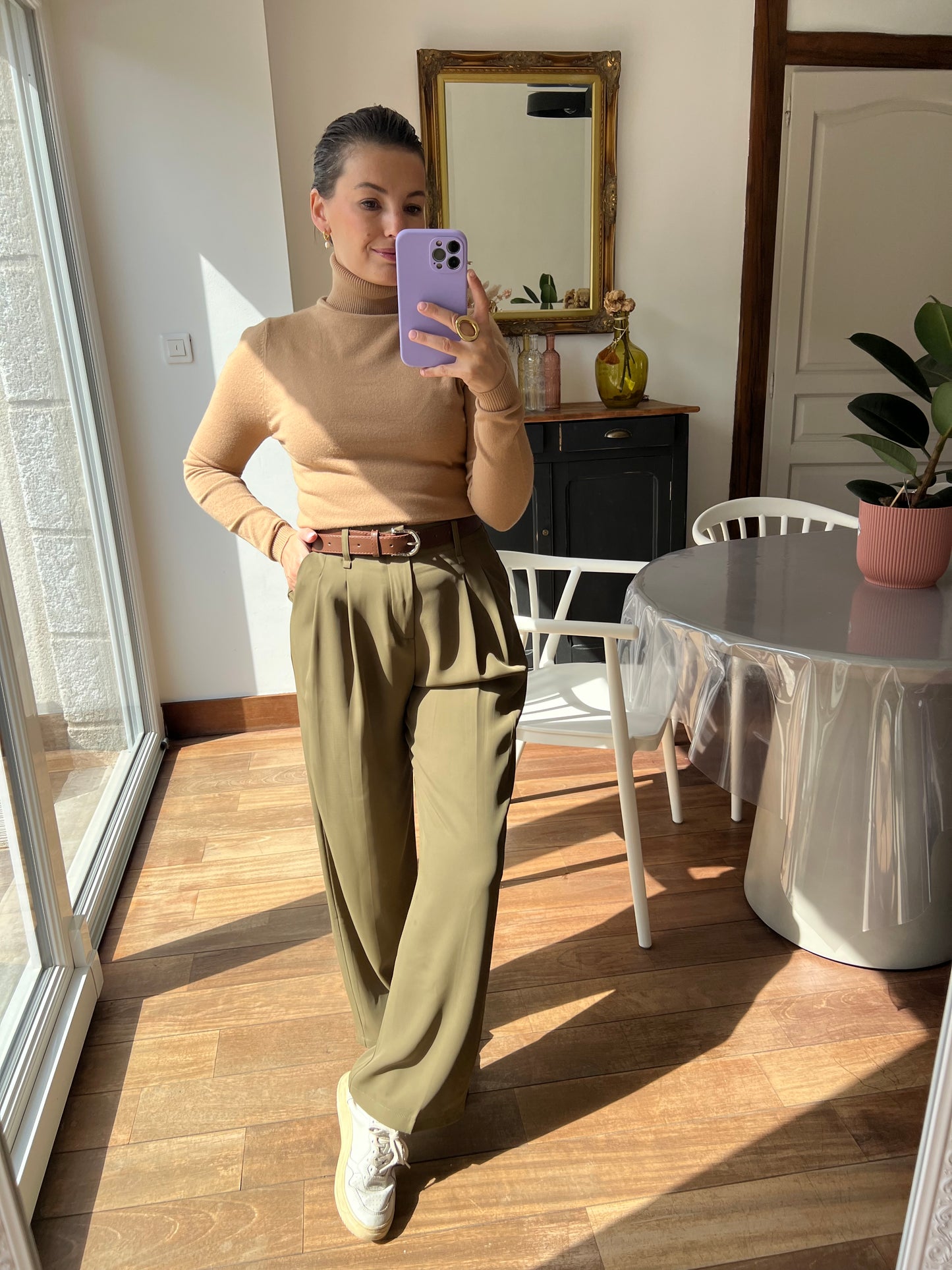 Pantalon Lauriane vert sage